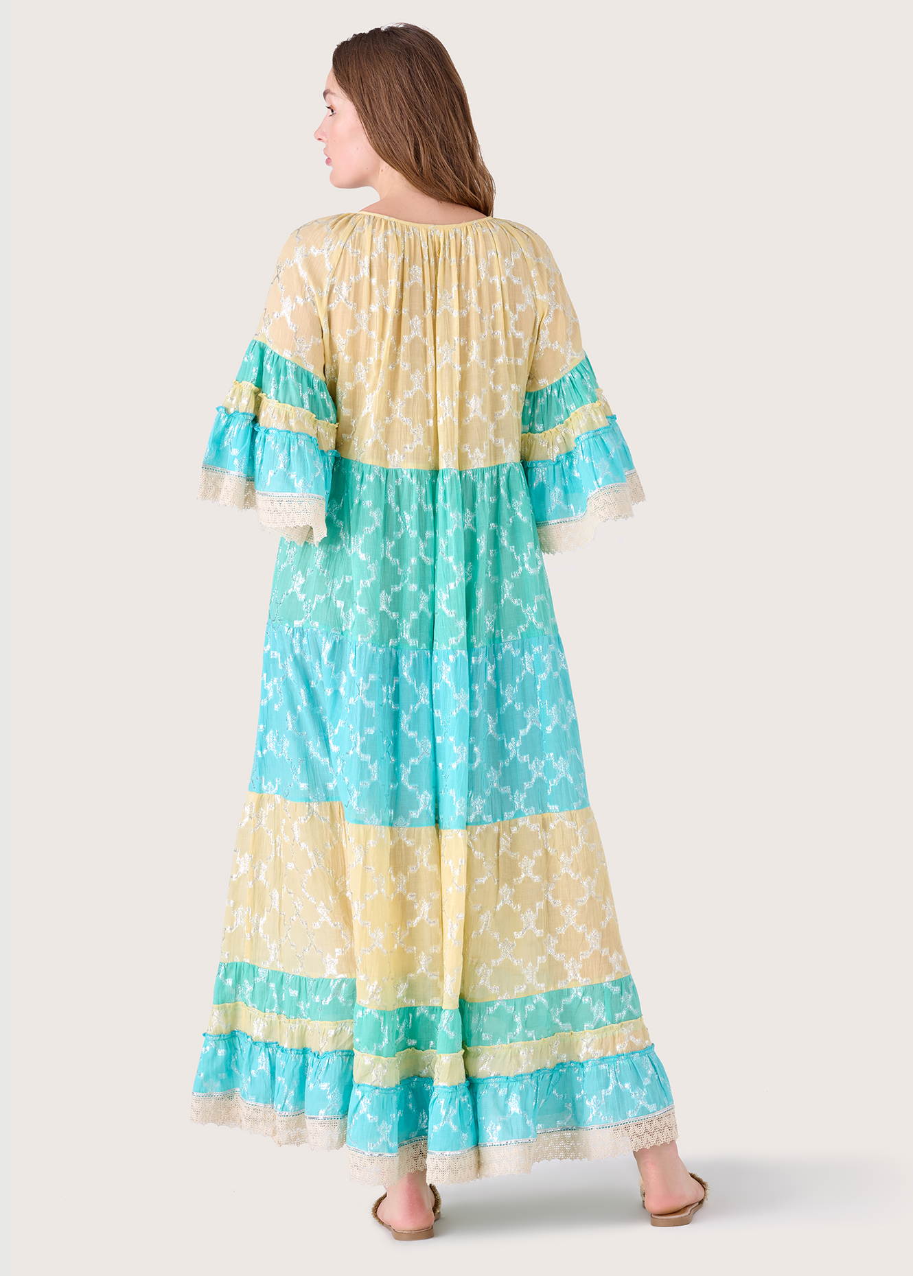 Abito lungo Angela in cotone