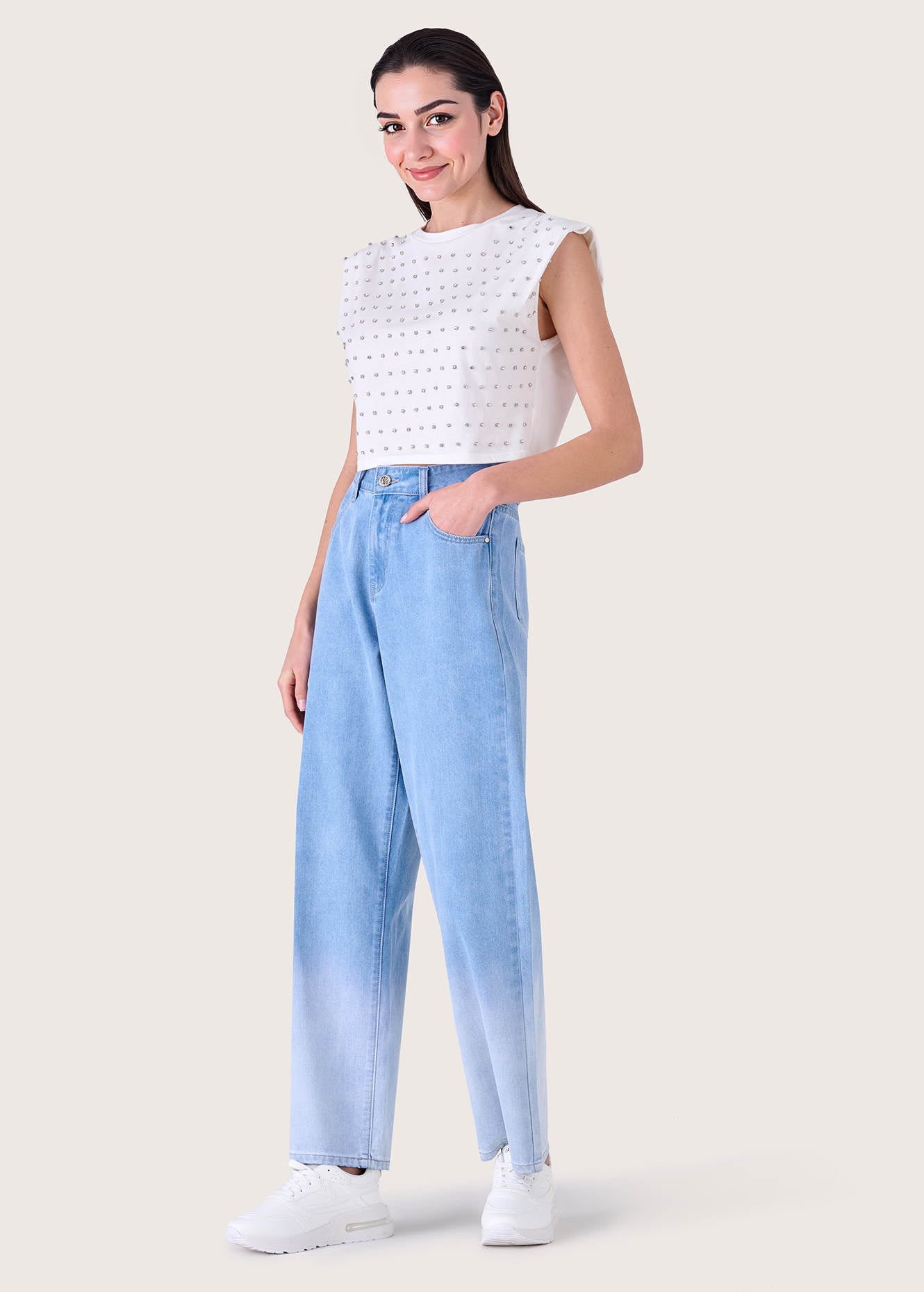 Pantaloni Dominic in light denim