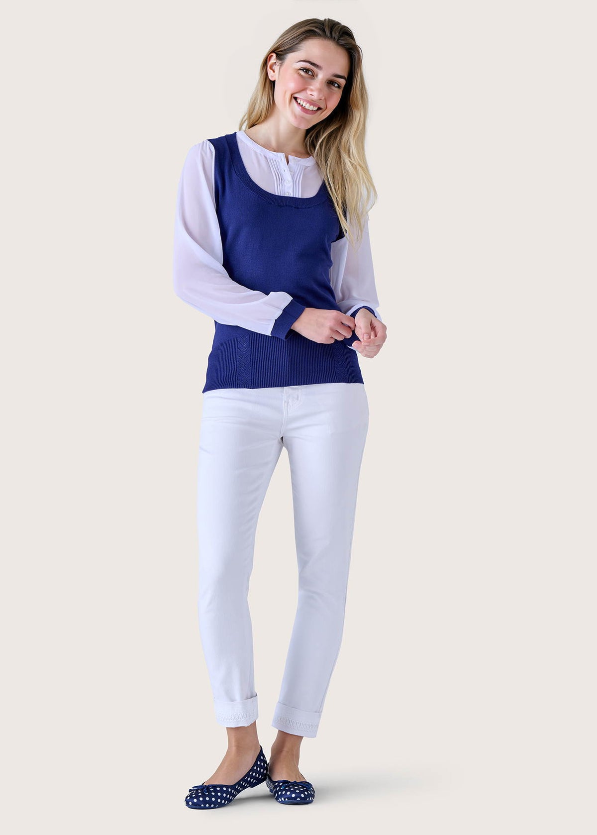 Pantalone Kate in denim di cotone