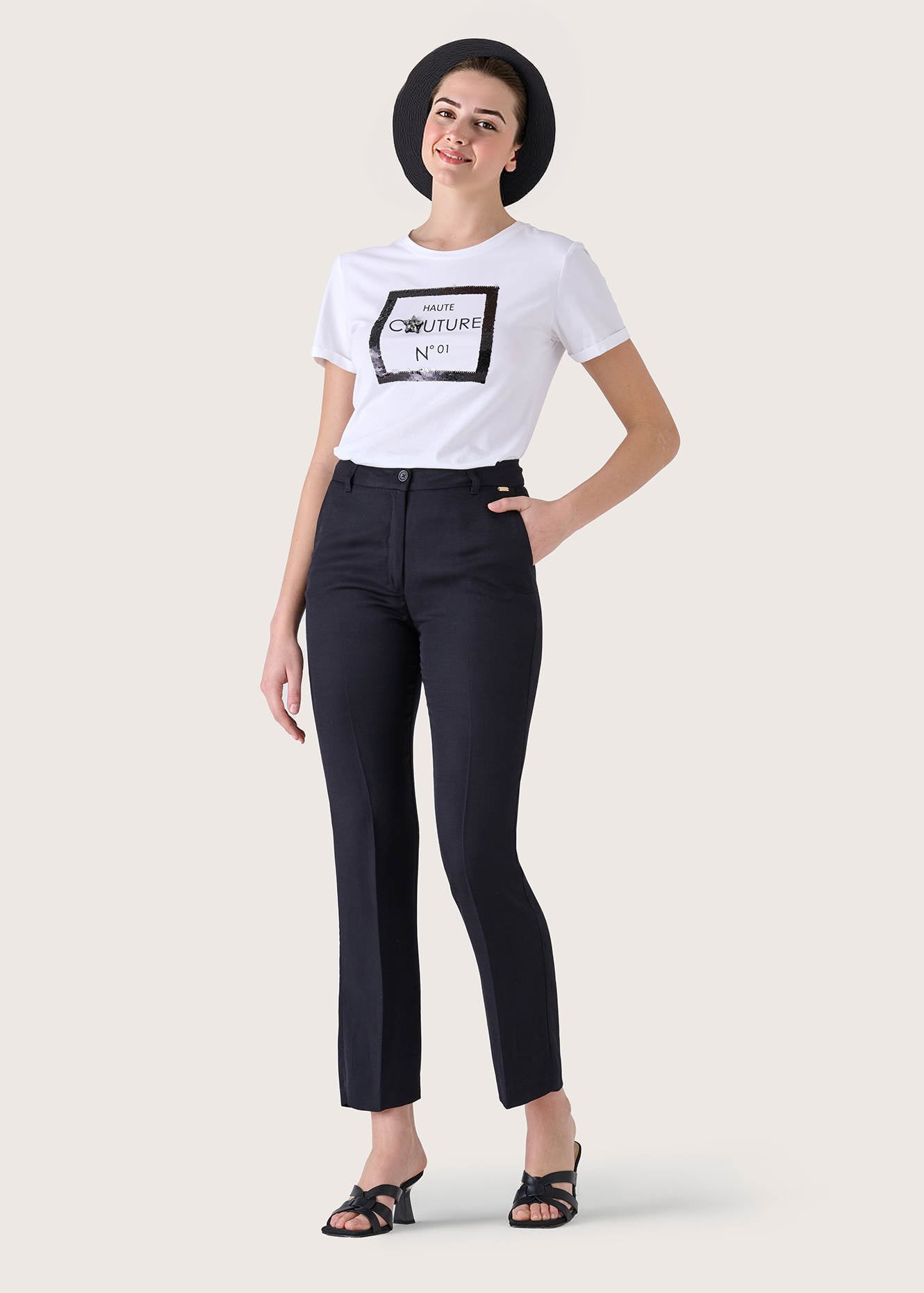 Pantalone Alice in misto lino