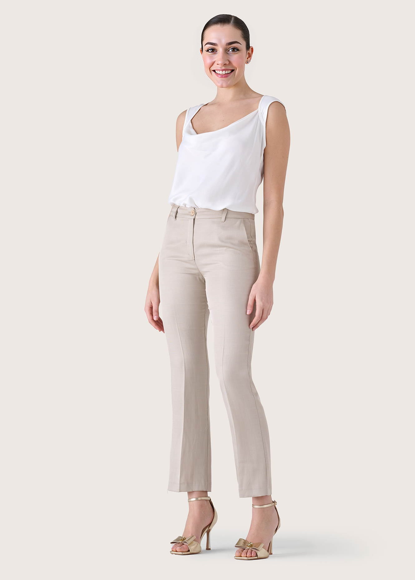 Pantalone Alice in misto lino