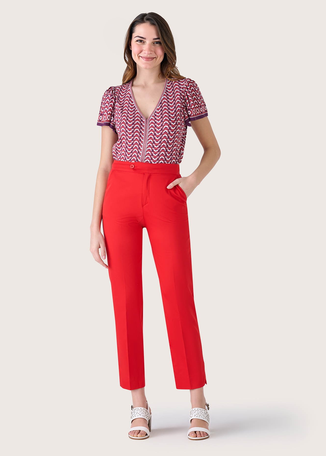 Pantaloni Alice in misto cotone