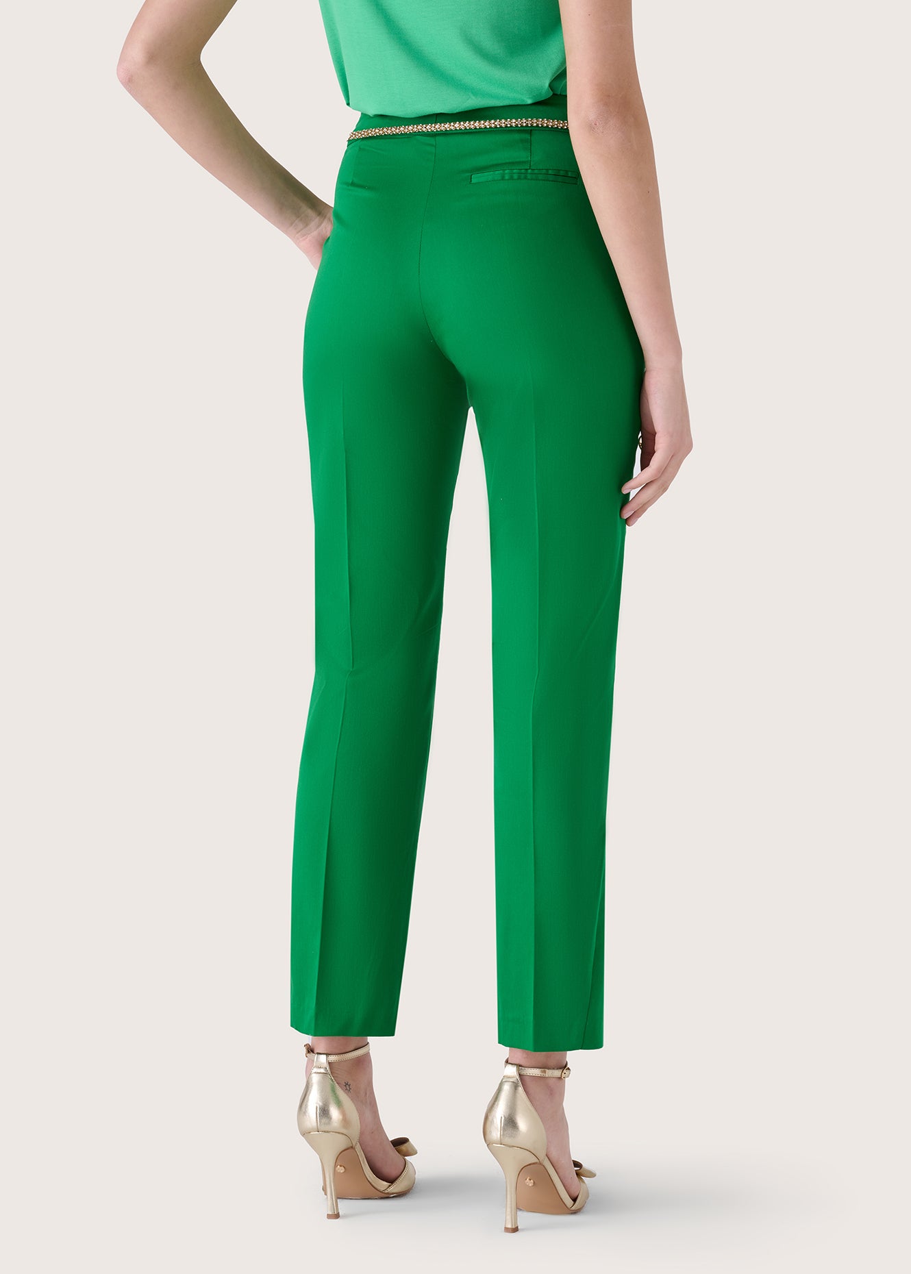 Pantaloni Jacqueline in misto cotone