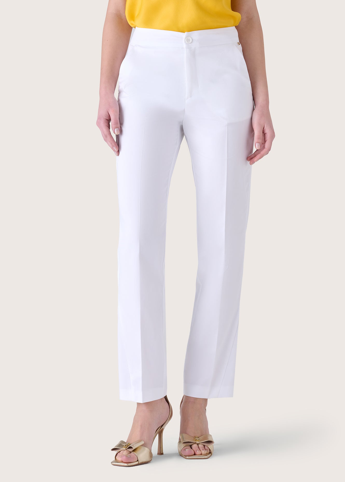 Pantaloni Jacqueline in misto cotone