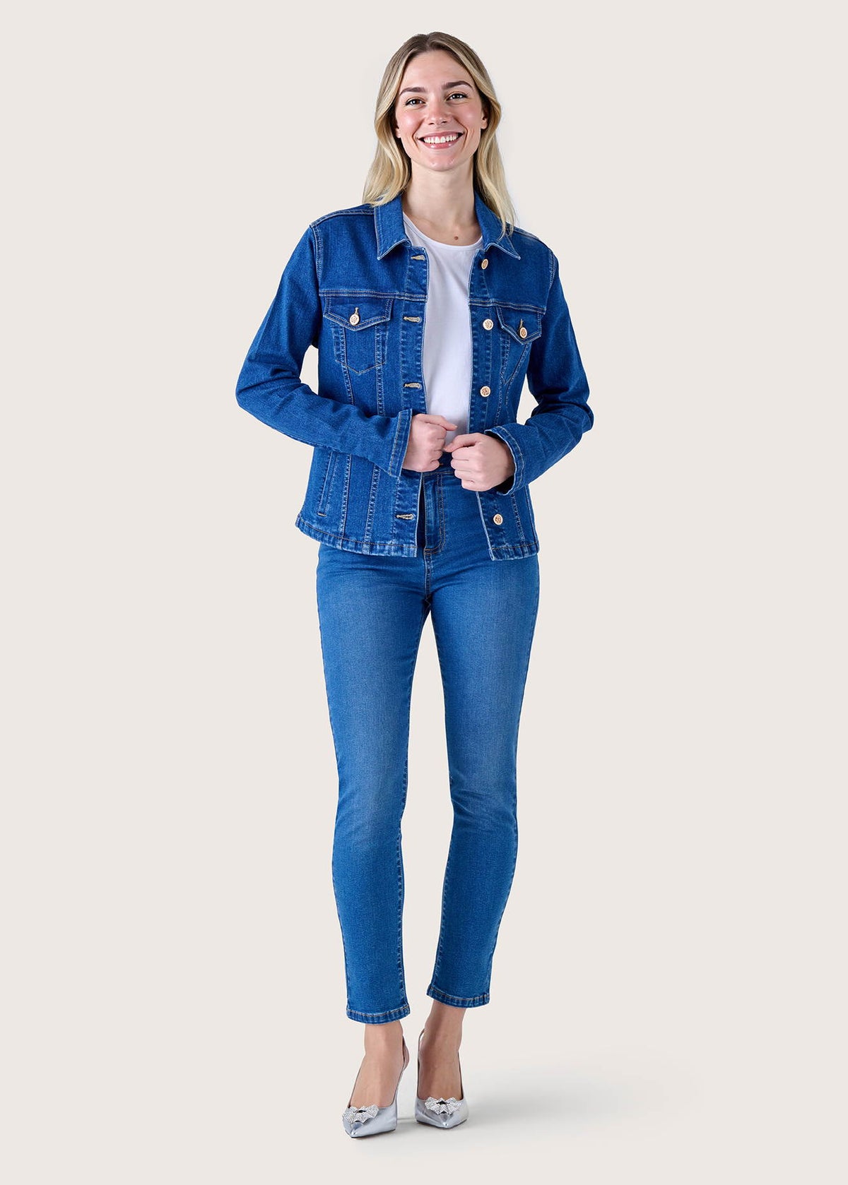 Pantalone Kate in denim di cotone