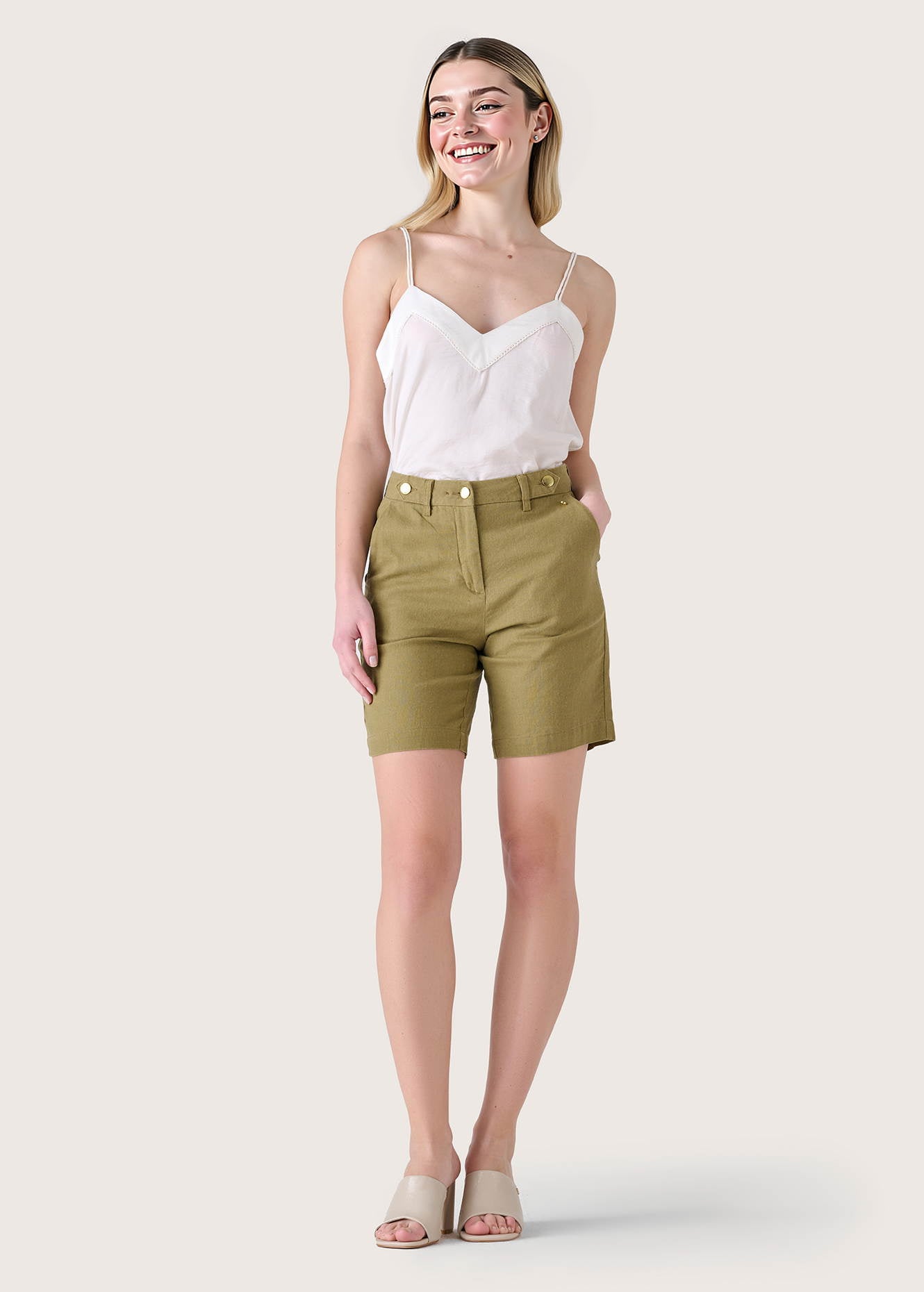 Bermuda Boldi in lino e cotone