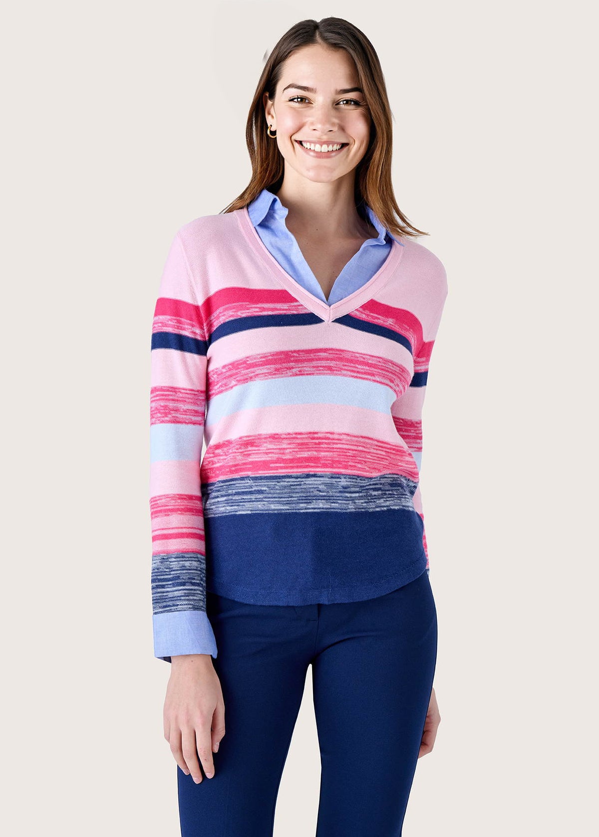 Maglia Miur effetto twin set