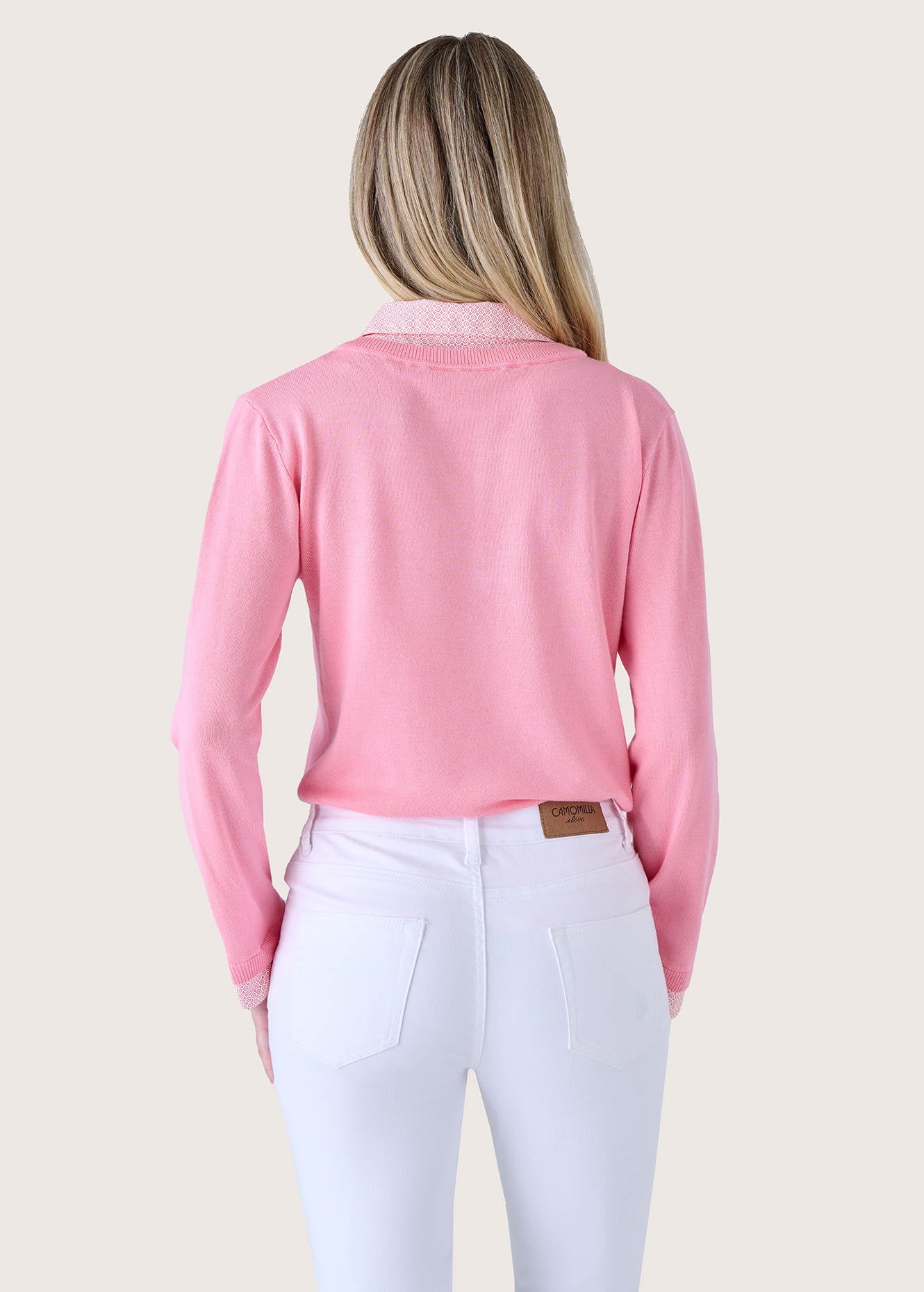 Maglia Mela effetto twin set