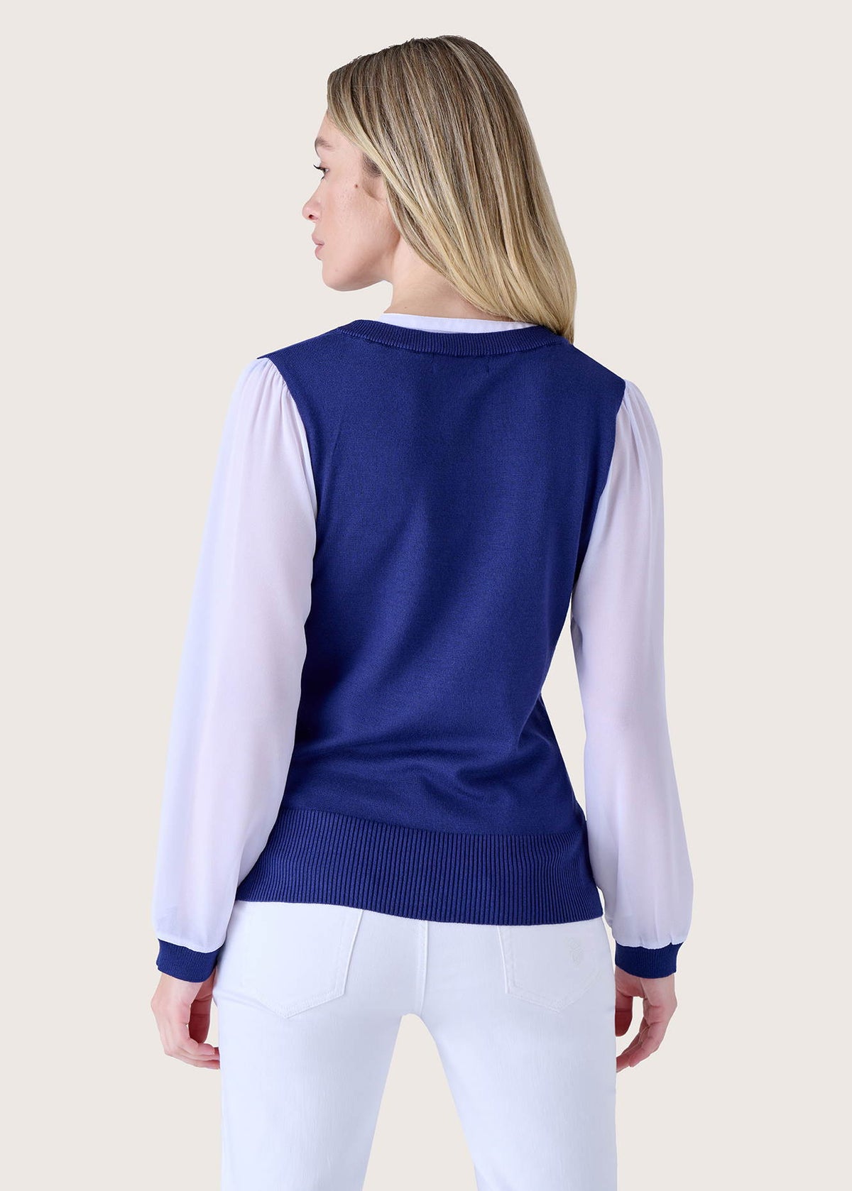 Maglia Moon effetto twin set
