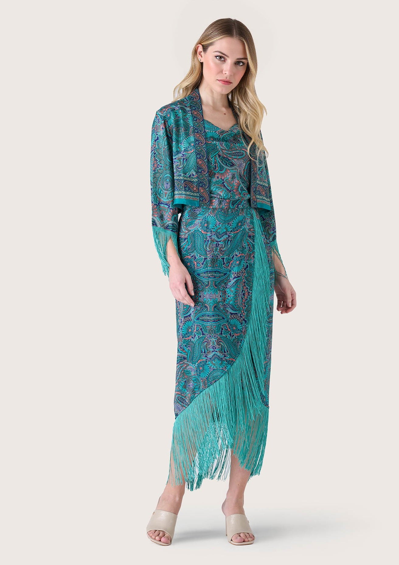 Gonna Gardenia con frange