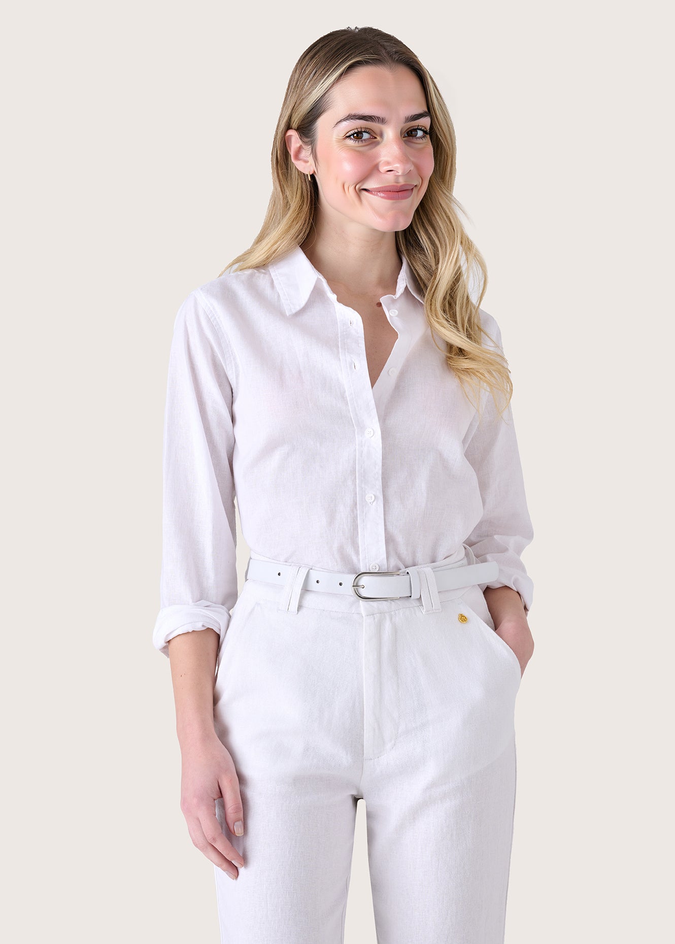 Camicia Calla in lino e cotone