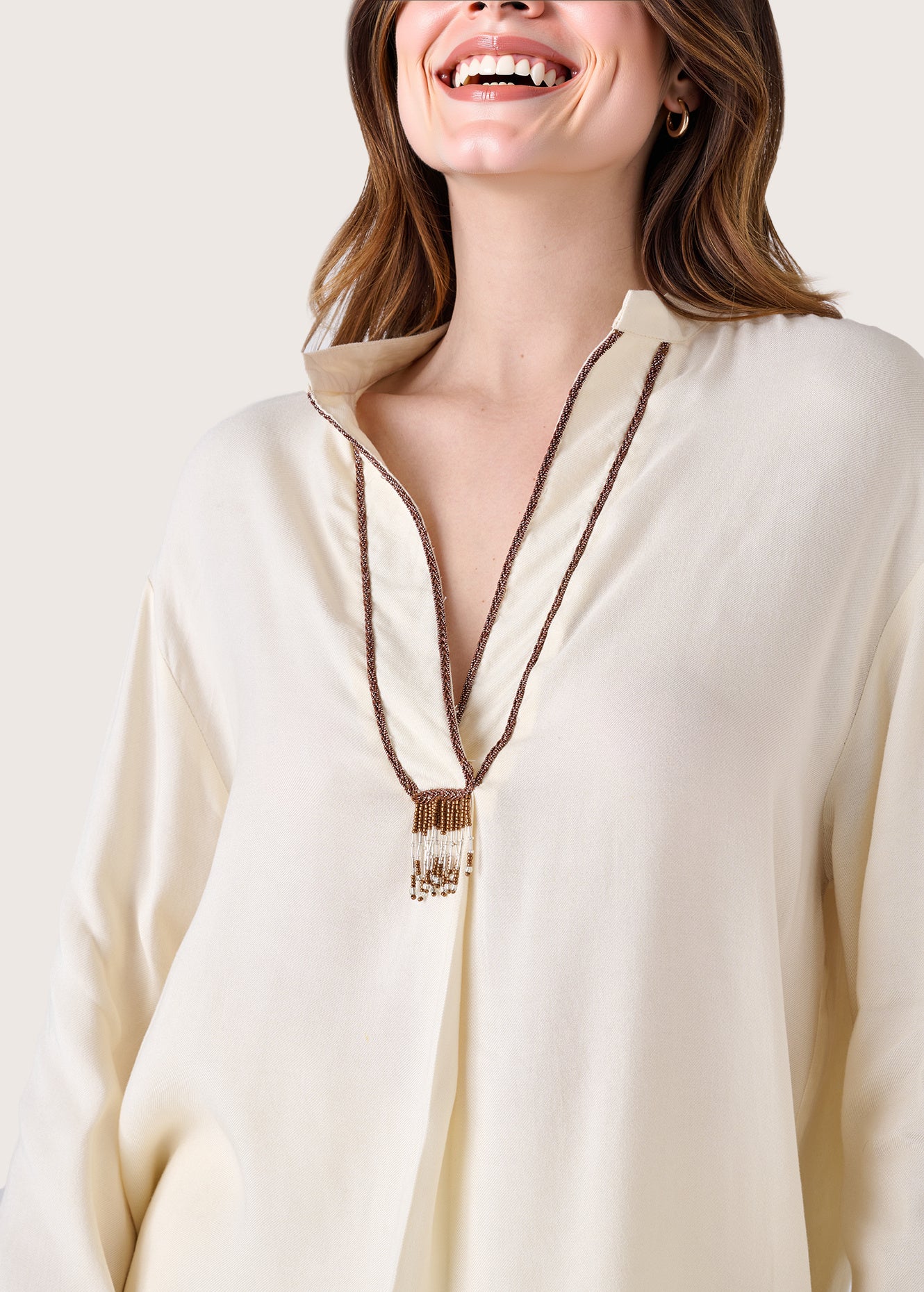 Blusa Cabby 100% rayon twill