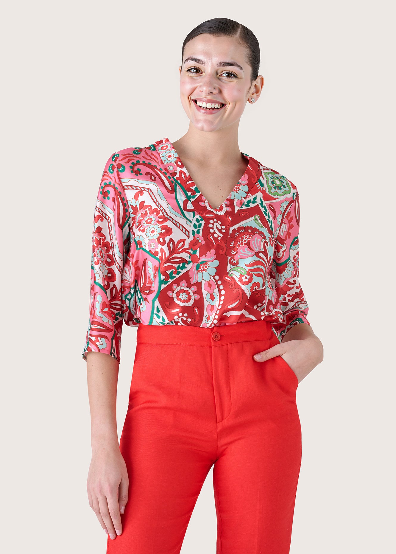 Blusa Cate in satin