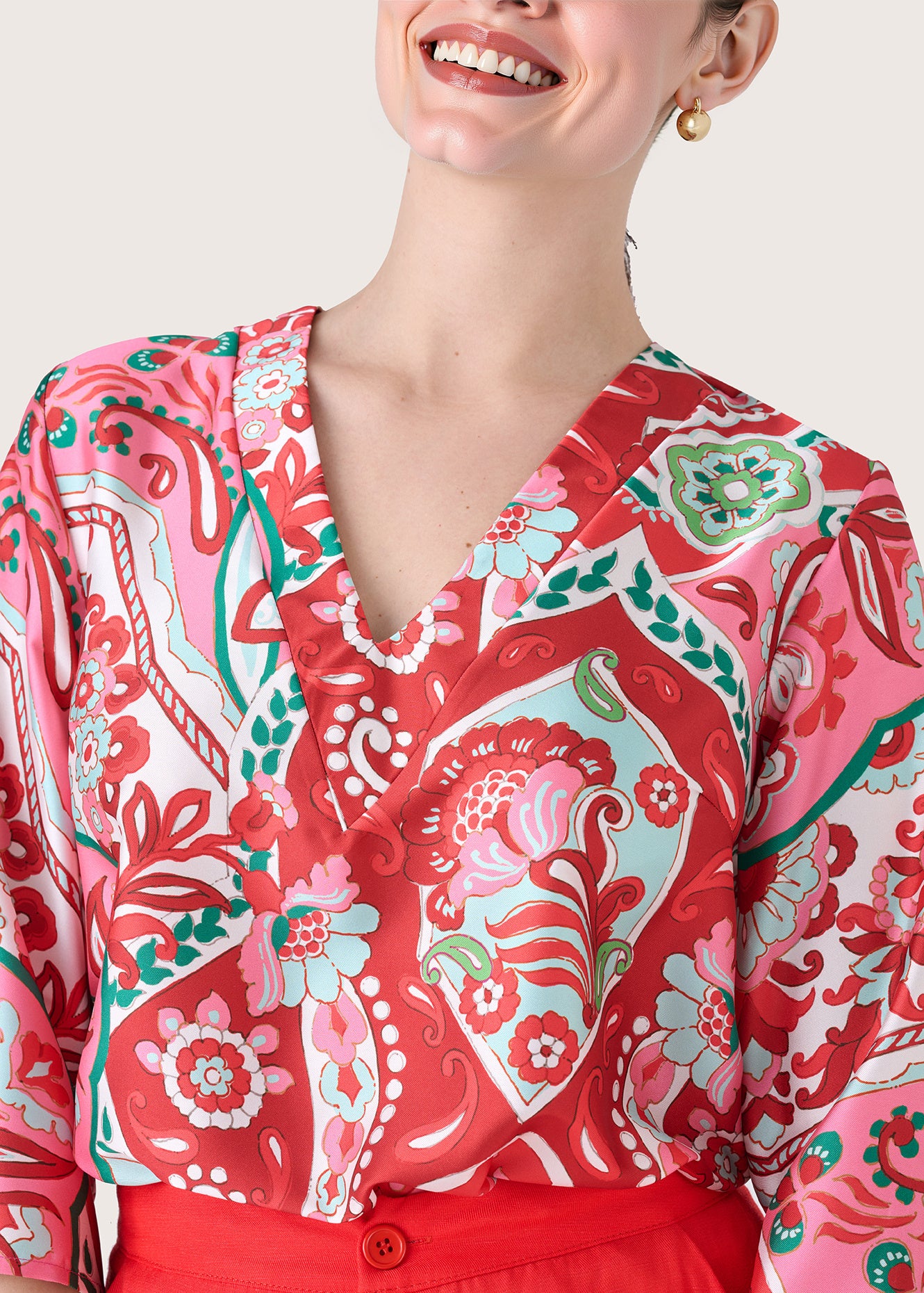 Blusa Cate in satin