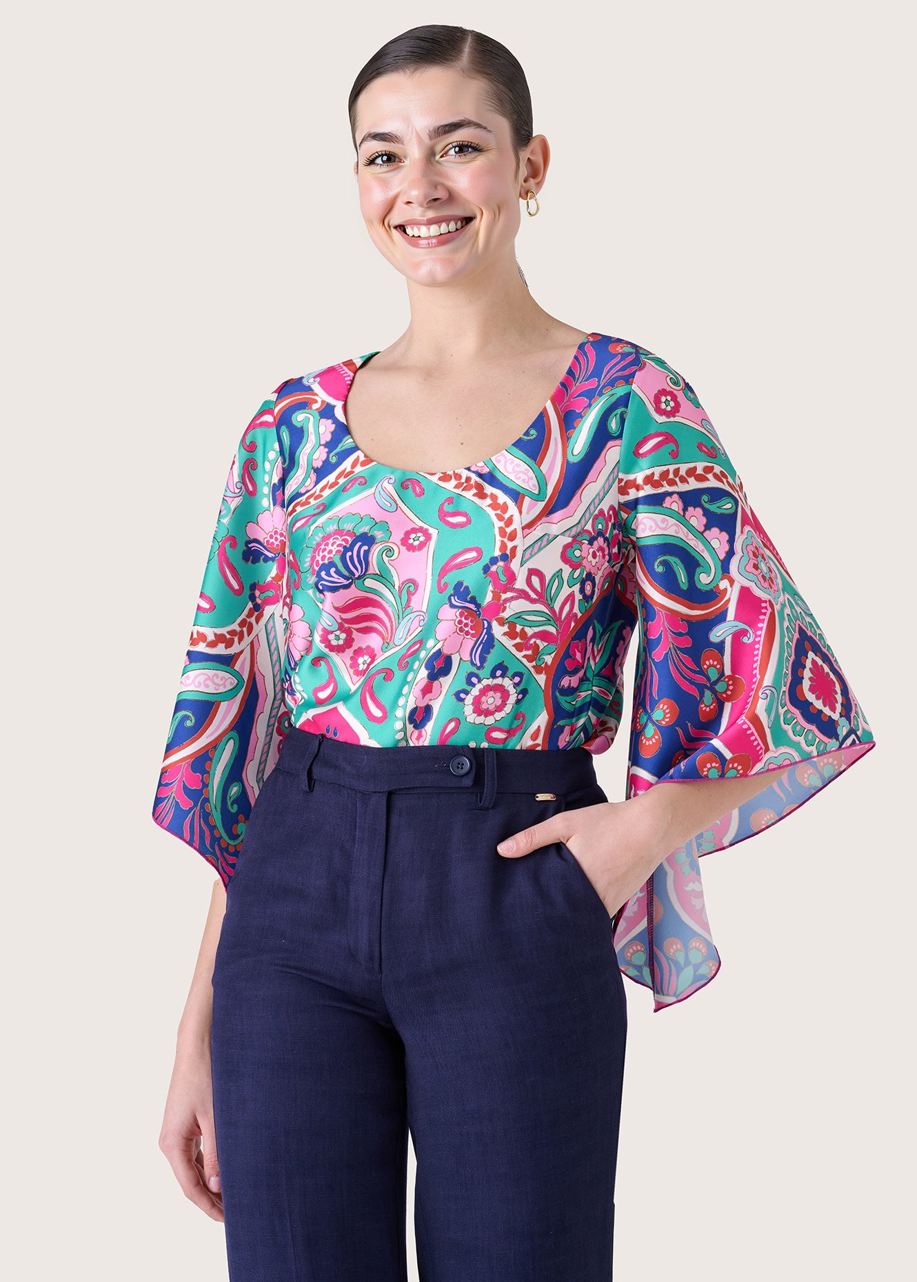 Blusa Cassy in satin