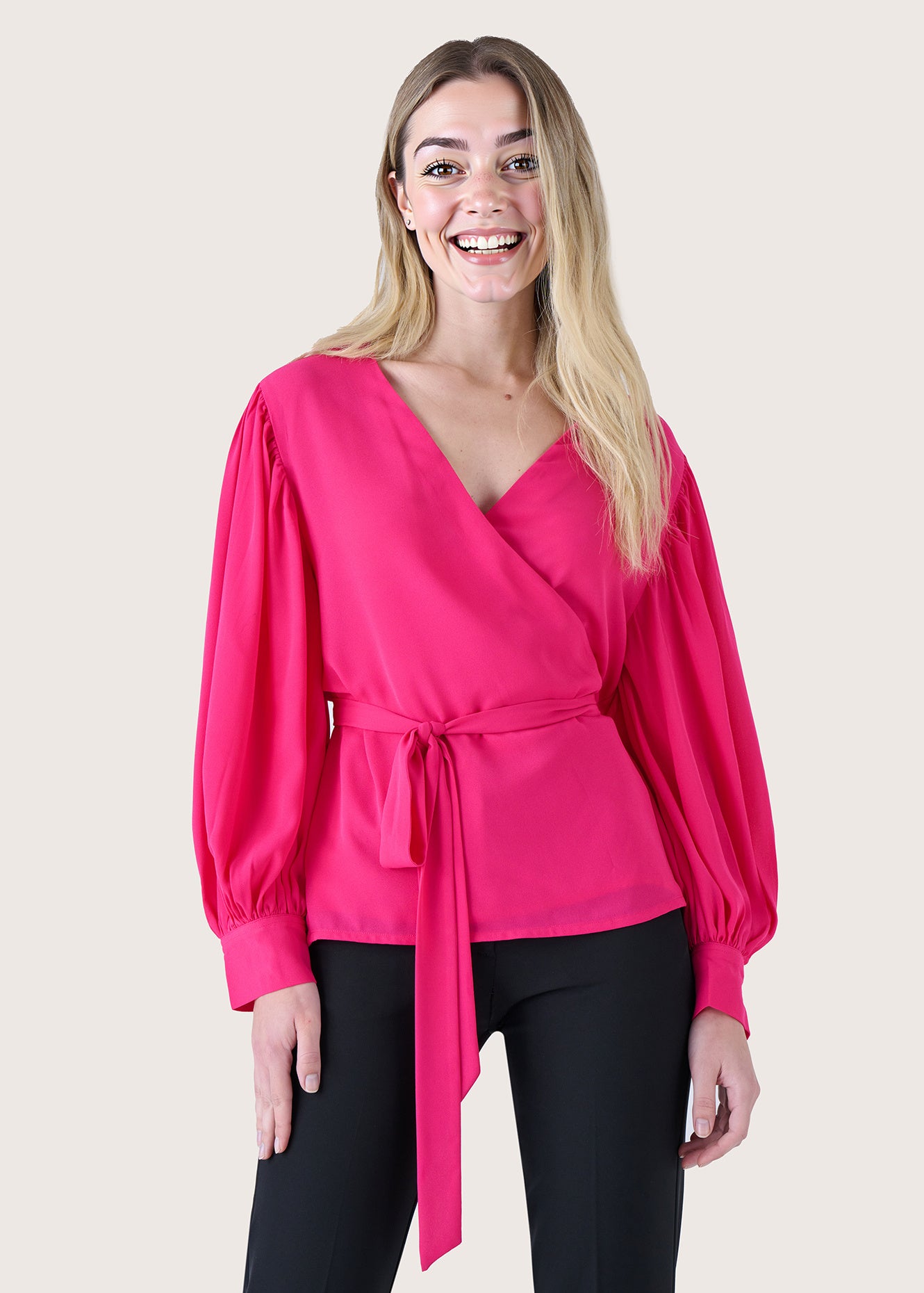 Blusa Benoit con incrocio