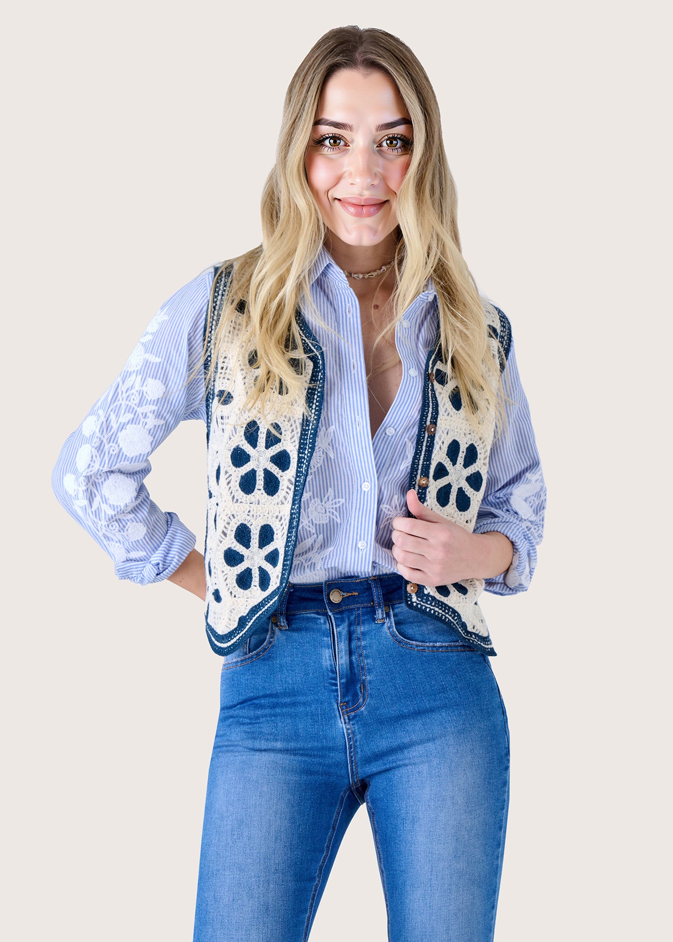 Gilet Tama in crochet