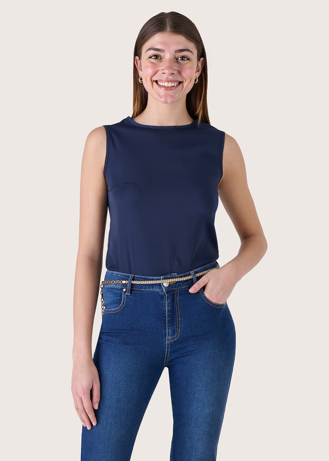 Top Tiziano in satin