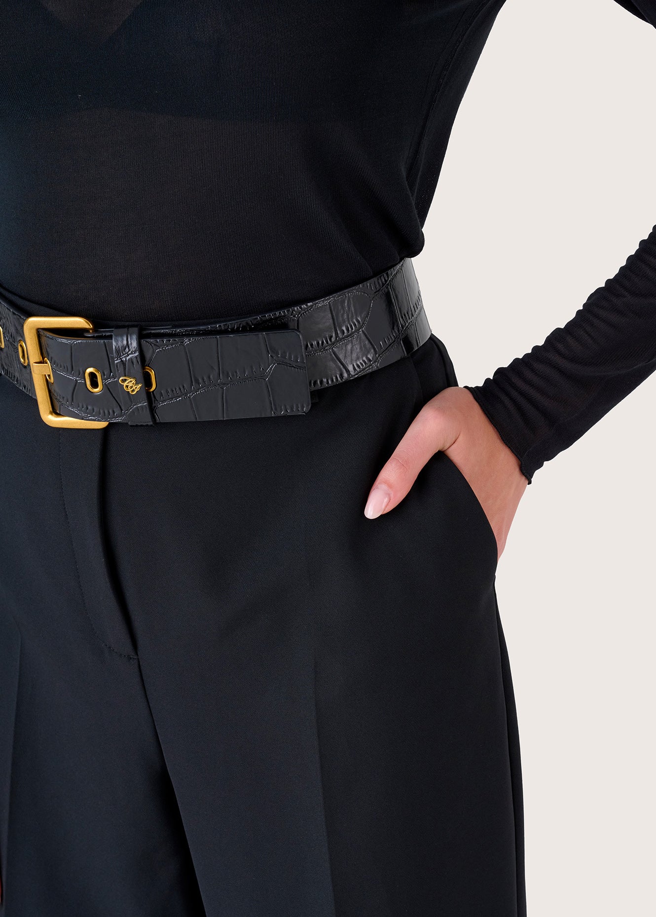 Pantalone Ashely a gamba dritta