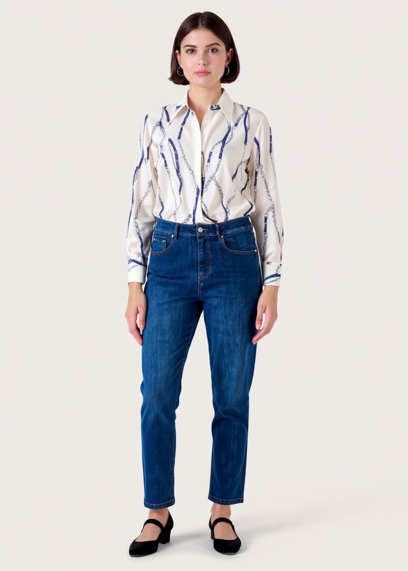 Pantalone Kate in denim di cotone