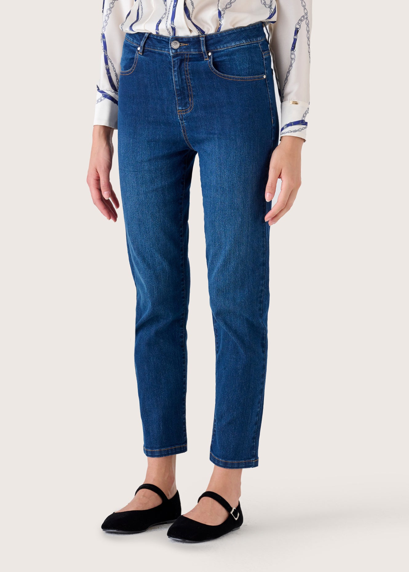 Pantalone Kate in denim di cotone