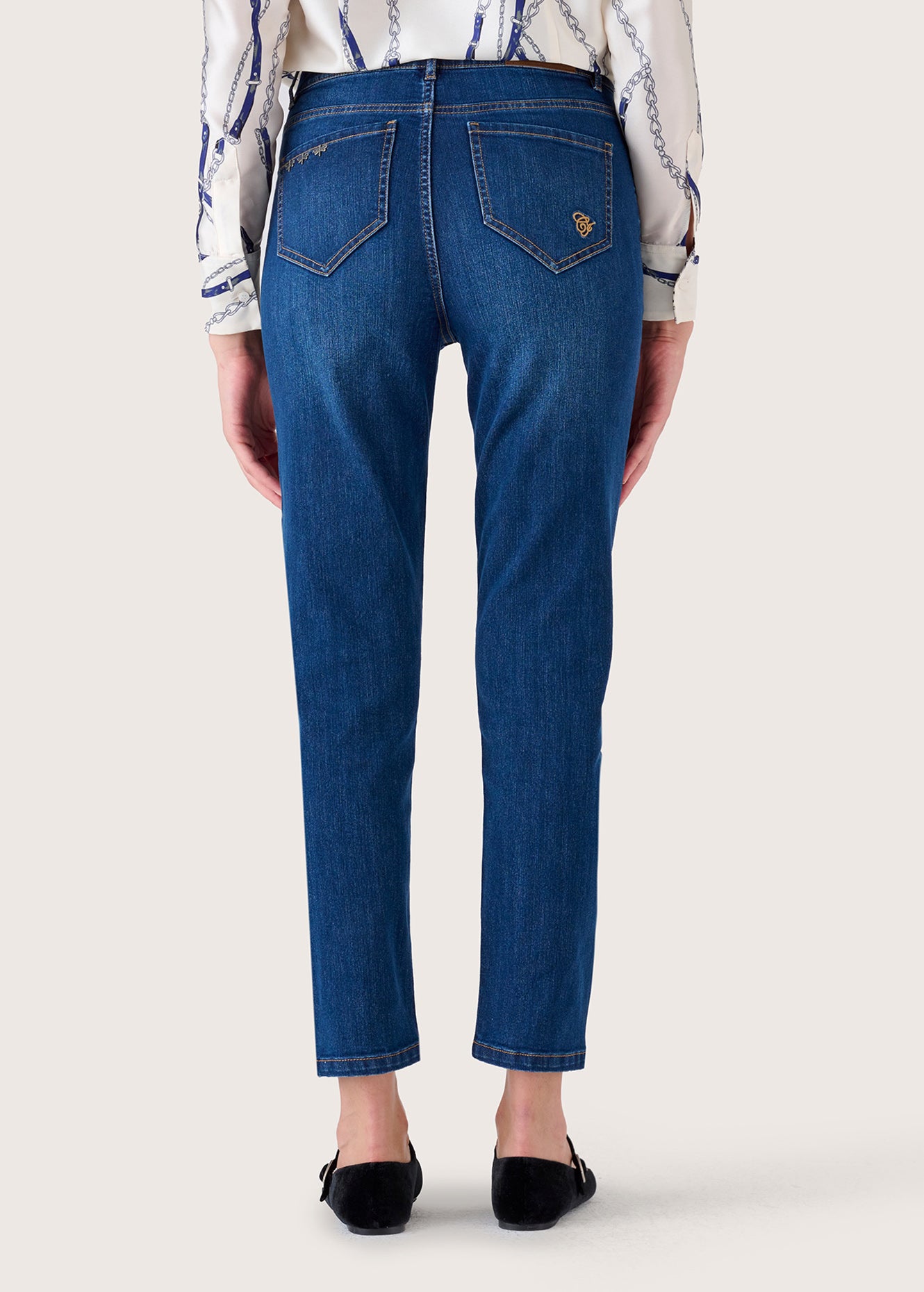Pantalone Kate in denim di cotone