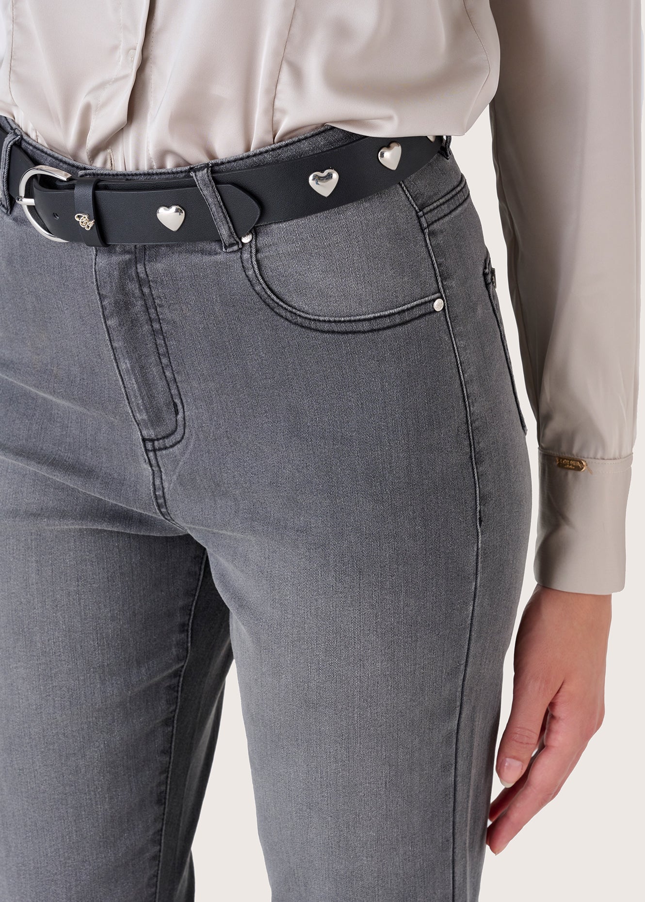 Pantalone Cindy in denim di cotone