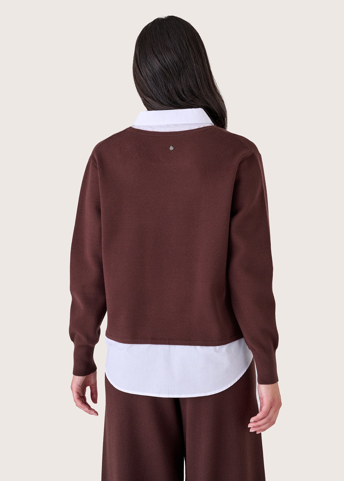 Maglia Mirnam effetto camicia