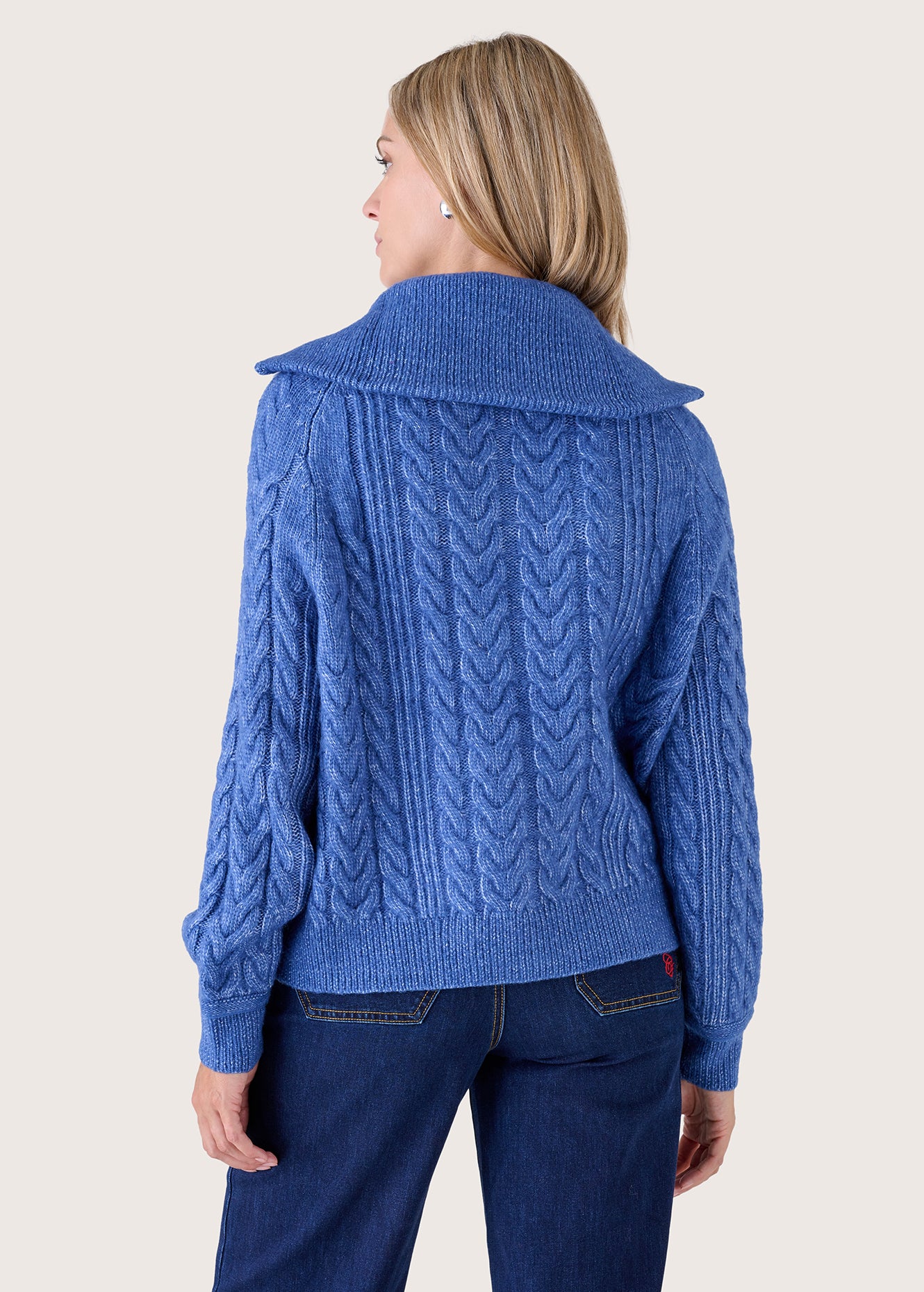 Cardigan Cliff con collo alto
