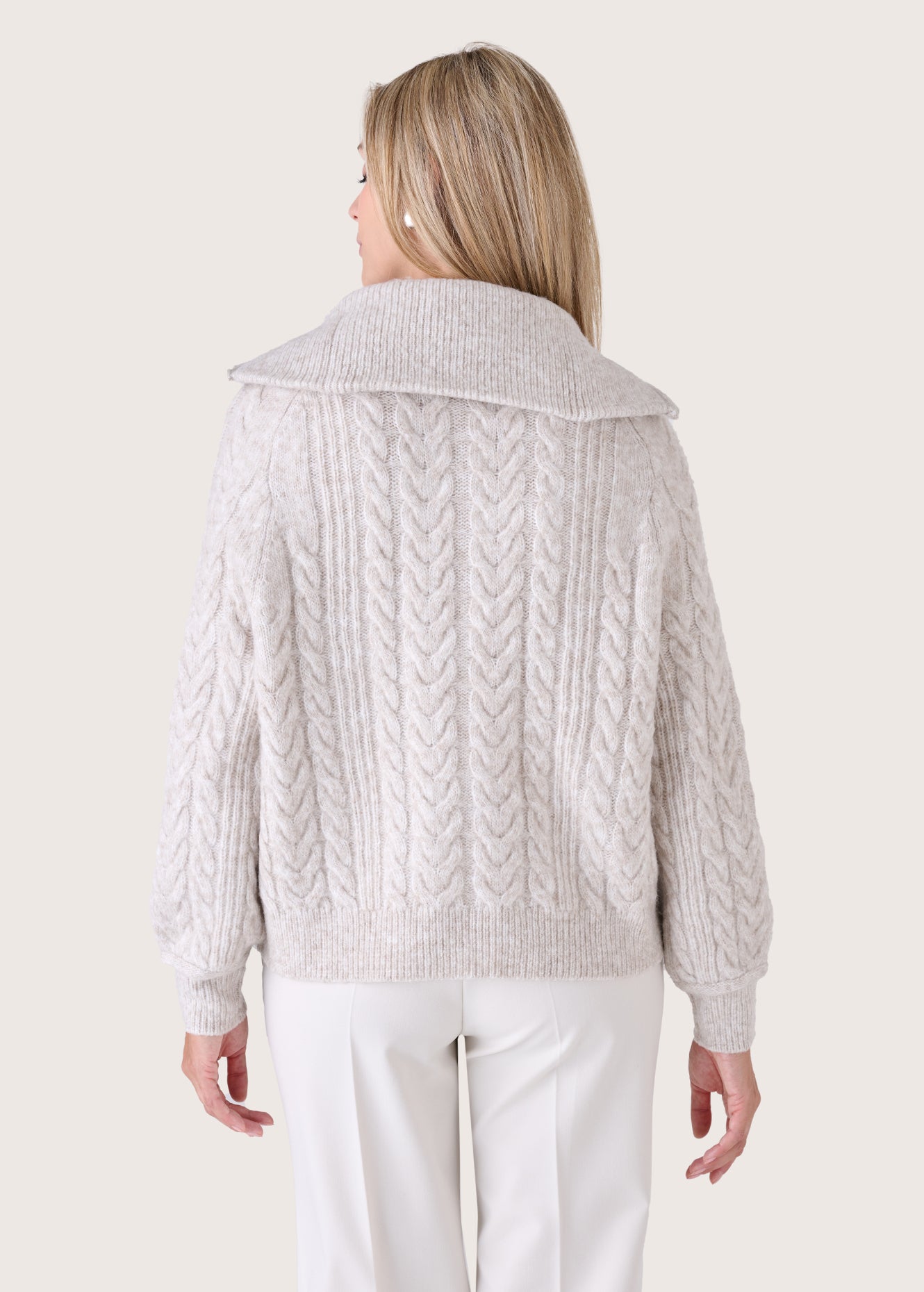 Cardigan Cliff con collo alto