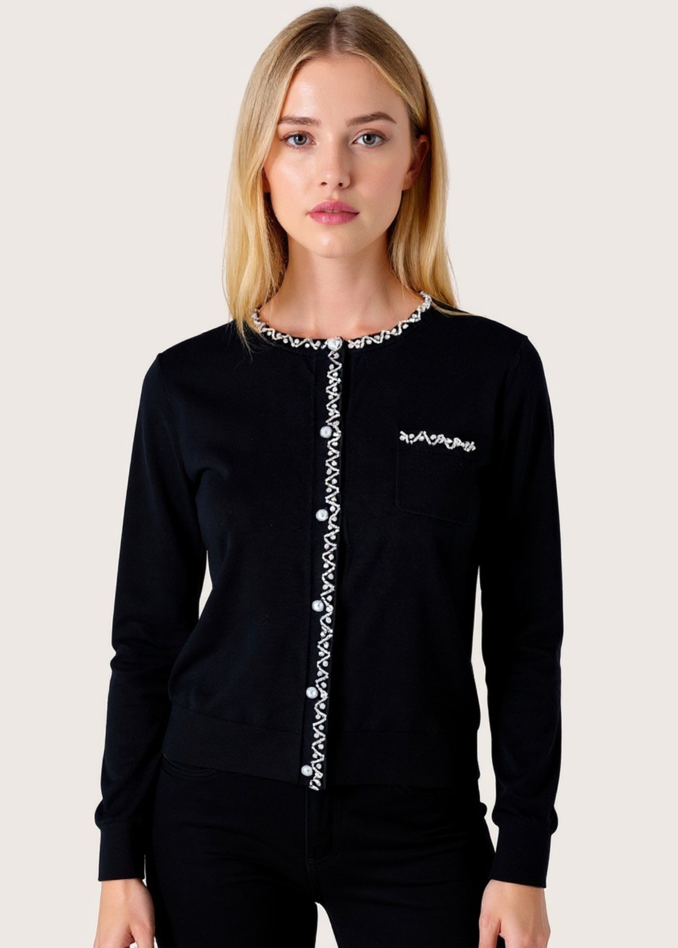 Cardigan Cecil con perline