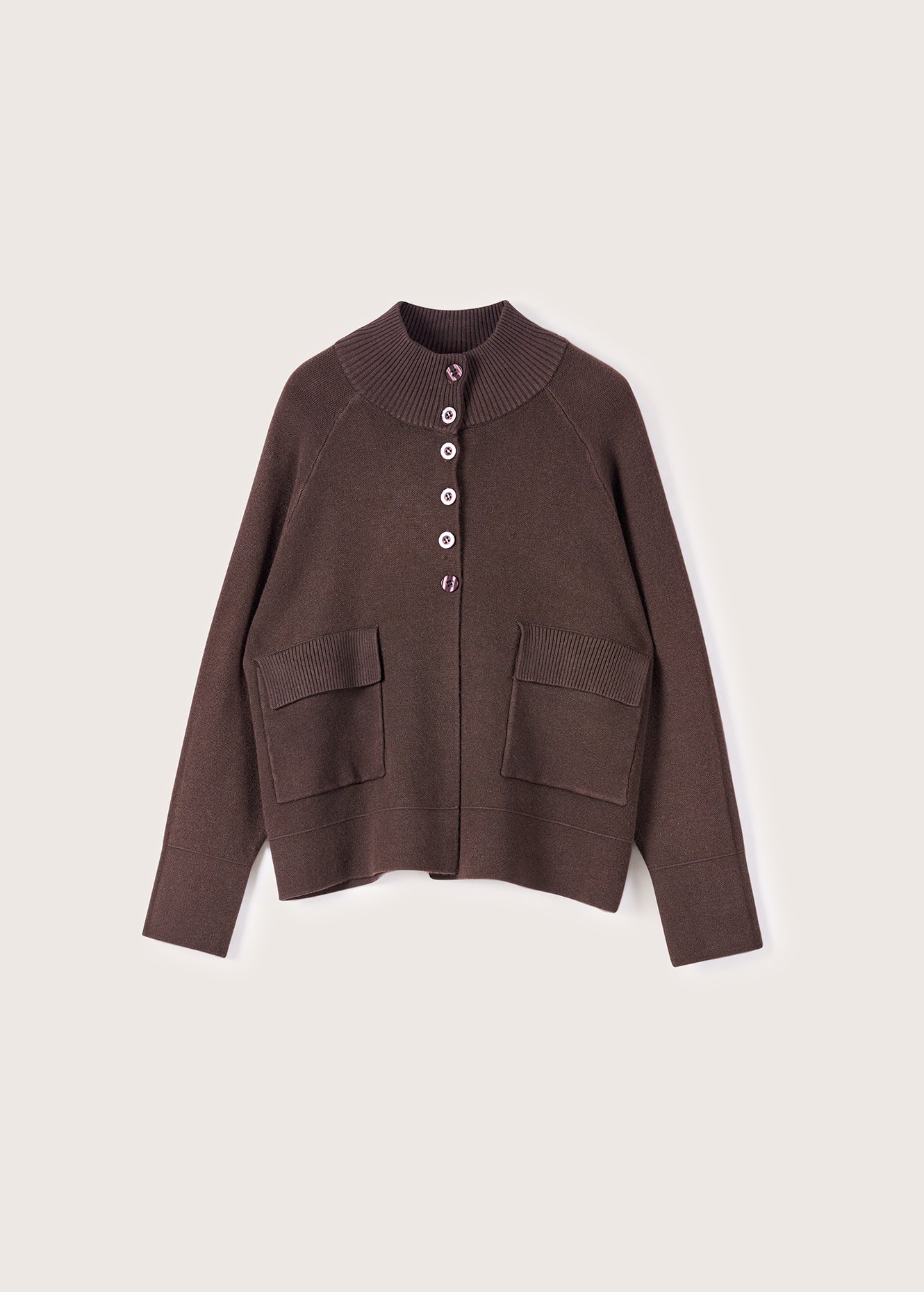 Cardigan Carol con collo alto