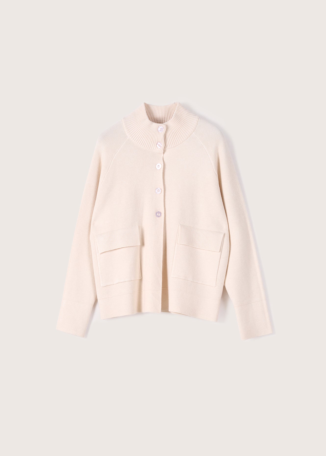 Cardigan Carol con collo alto