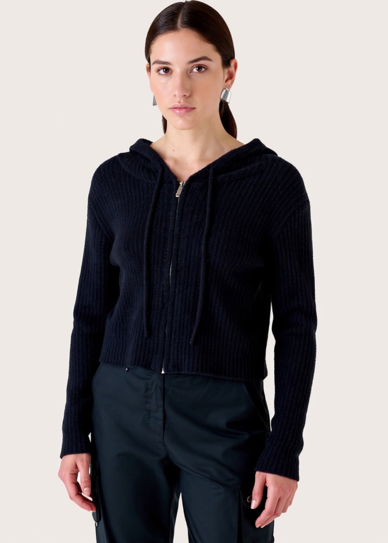 Cardigan Color con cappuccio