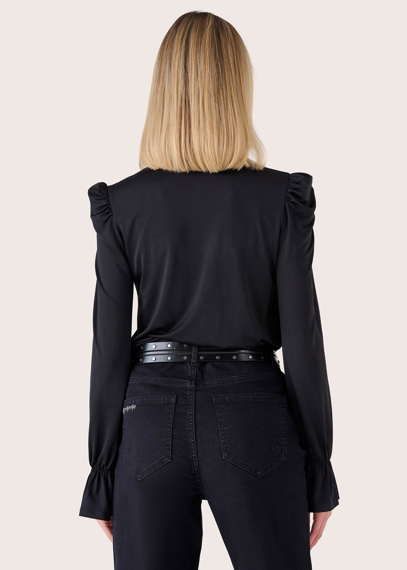 Blusa Sunset con polsini rouche