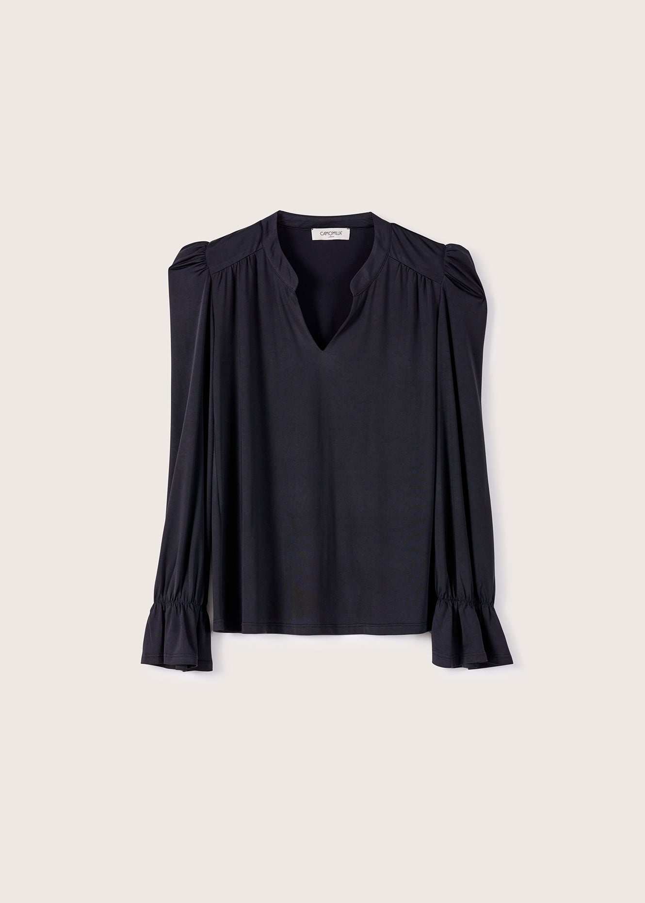 Blusa Sunset con polsini rouche