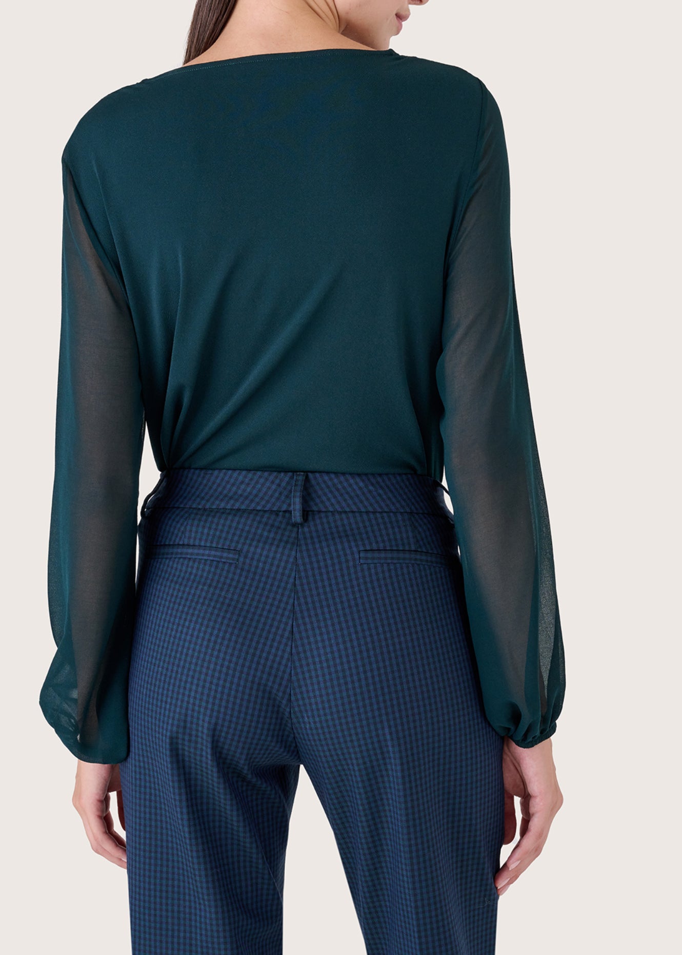 Blusa Super scollo ad anello