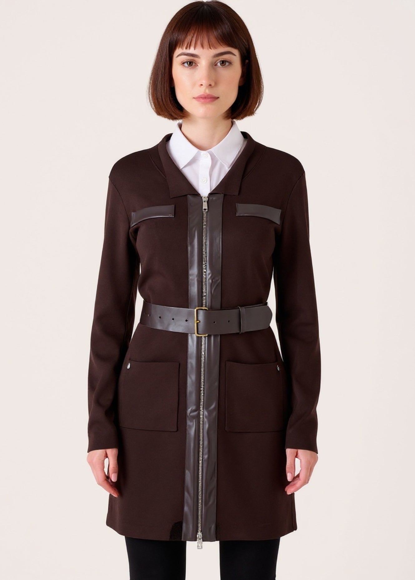 Abito Calla con ecopelle