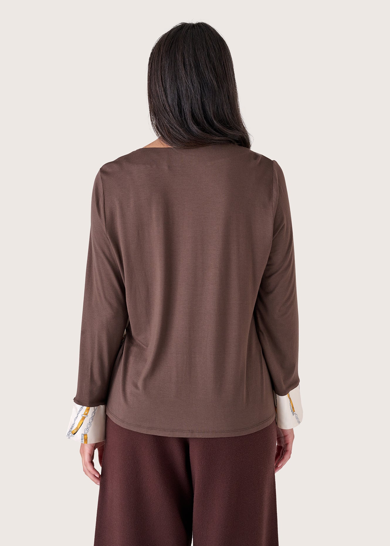 Blusa Cassia in doppio tessuto