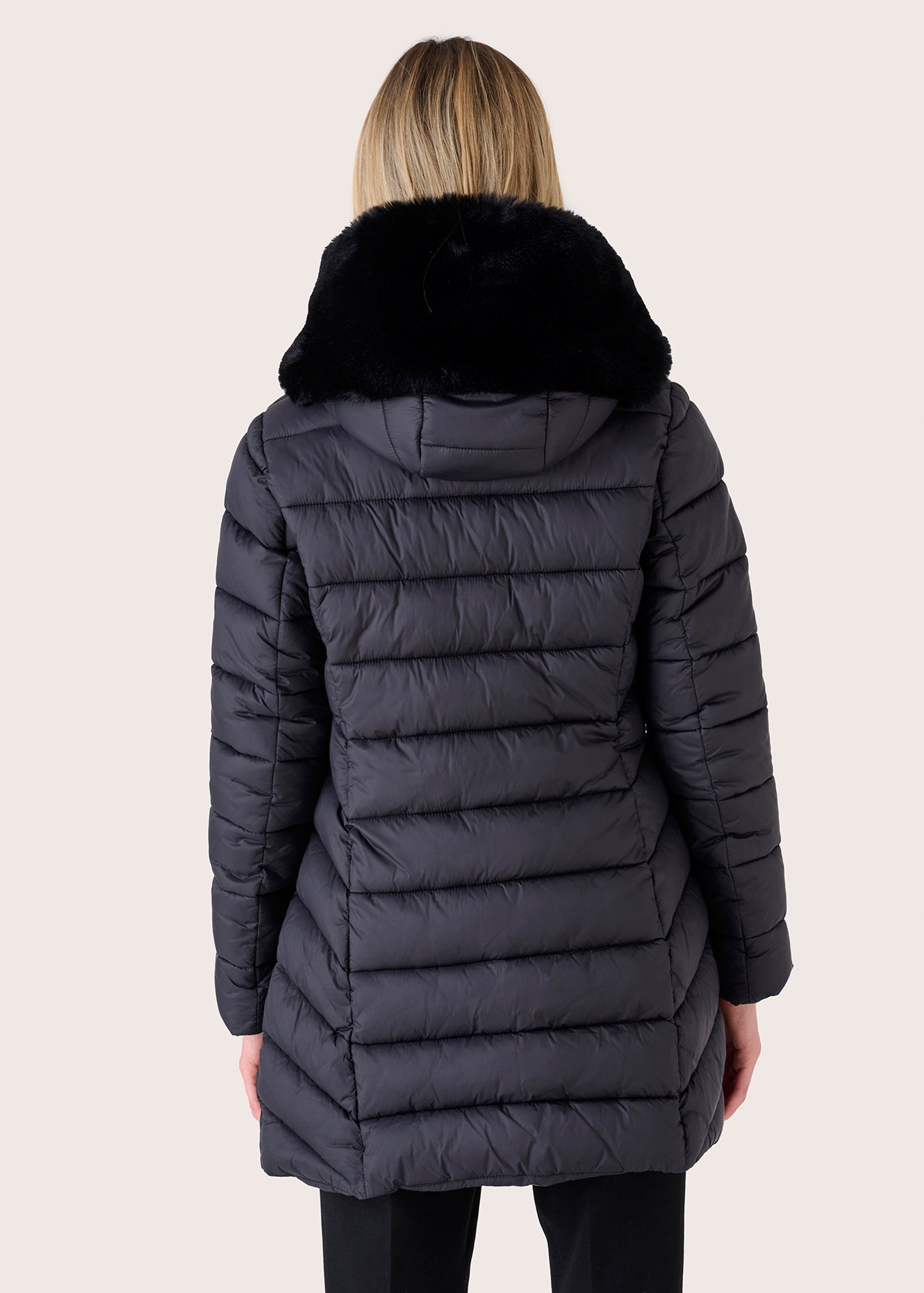 Piumino Pica con eco pelliccia