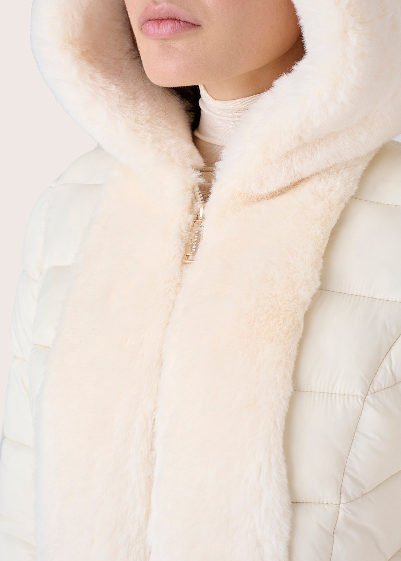 Piumino Pica con eco pelliccia