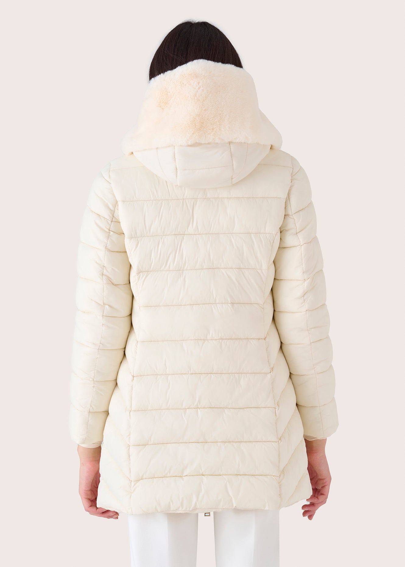 Piumino Pica con eco pelliccia