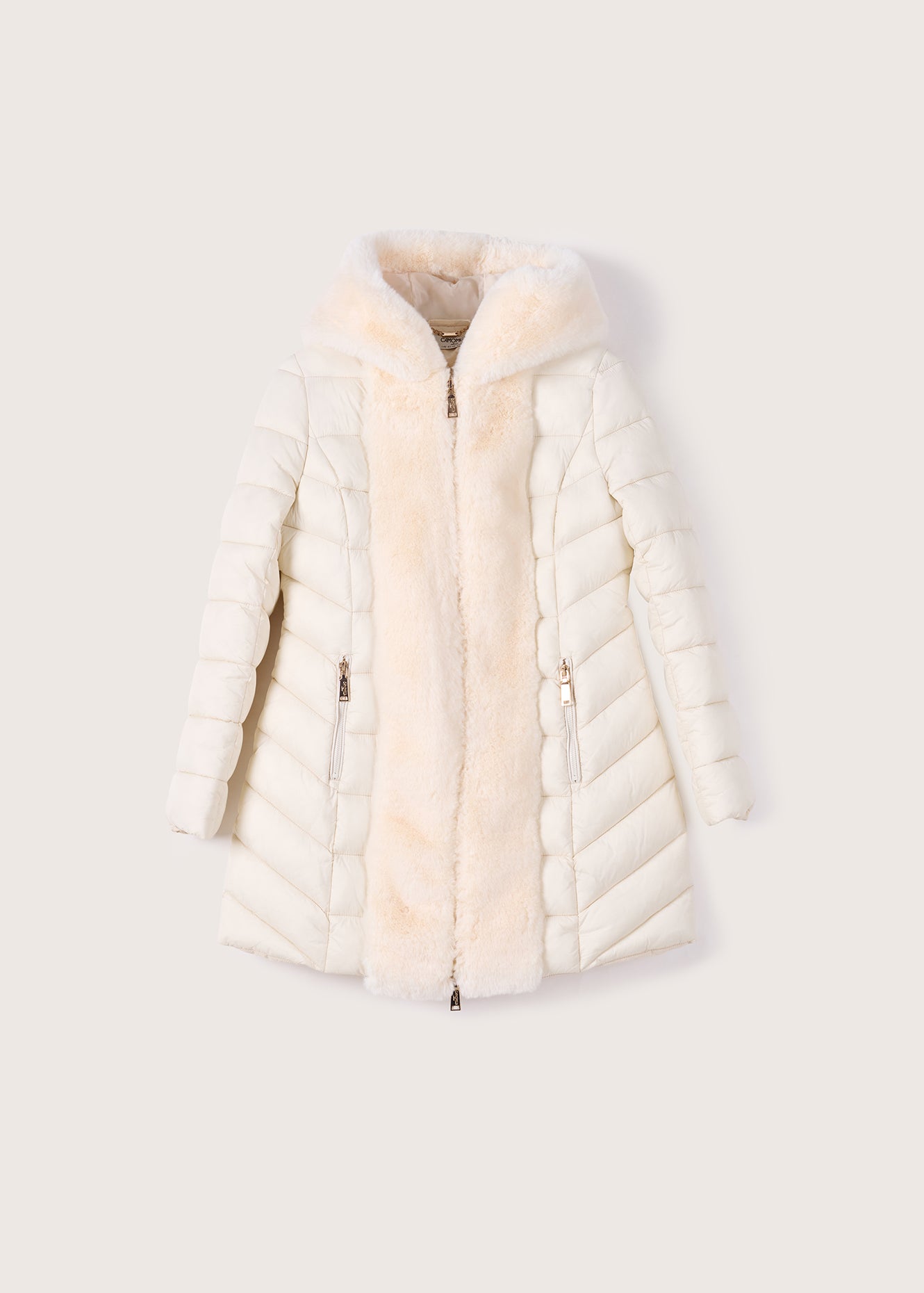 Piumino Pica con eco pelliccia