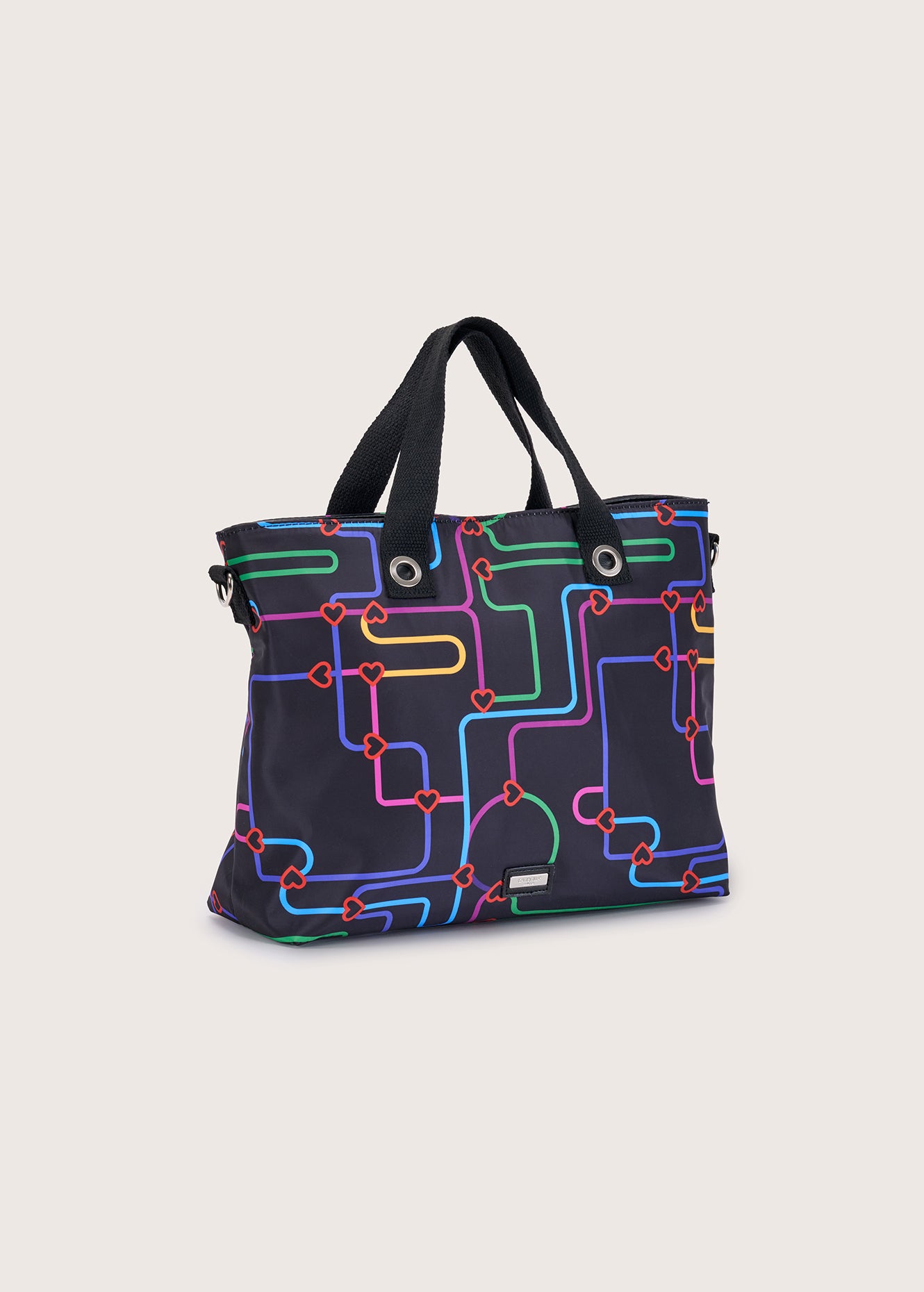 Borsa shopping Bessie in nylon