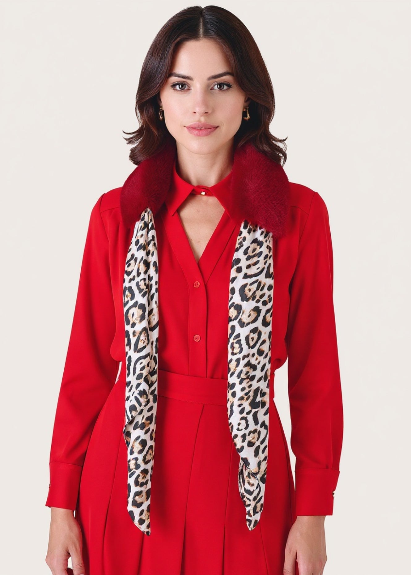 Sciarpa Samar in ecopelo e satin