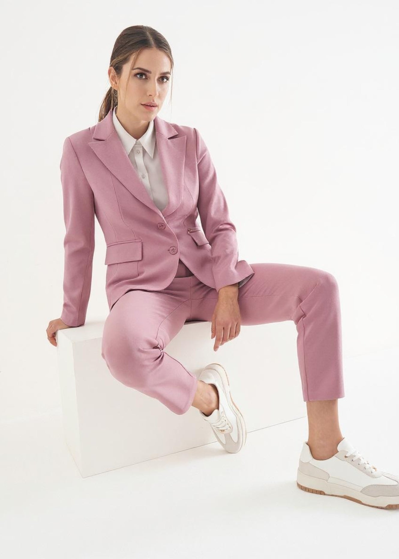 Pantalone Kate in tessuto screp