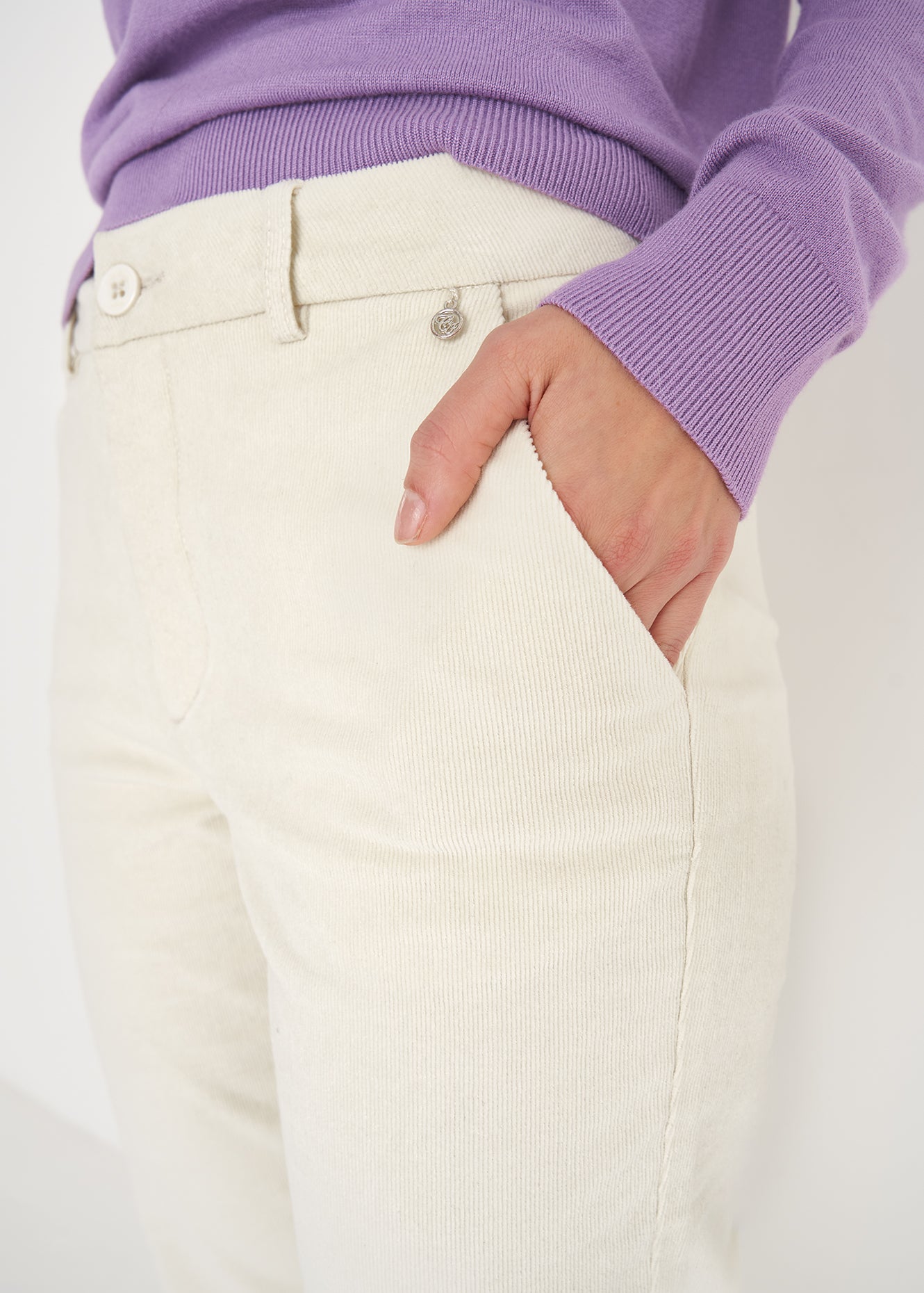 Pantalone Alicez in velluto di cotone