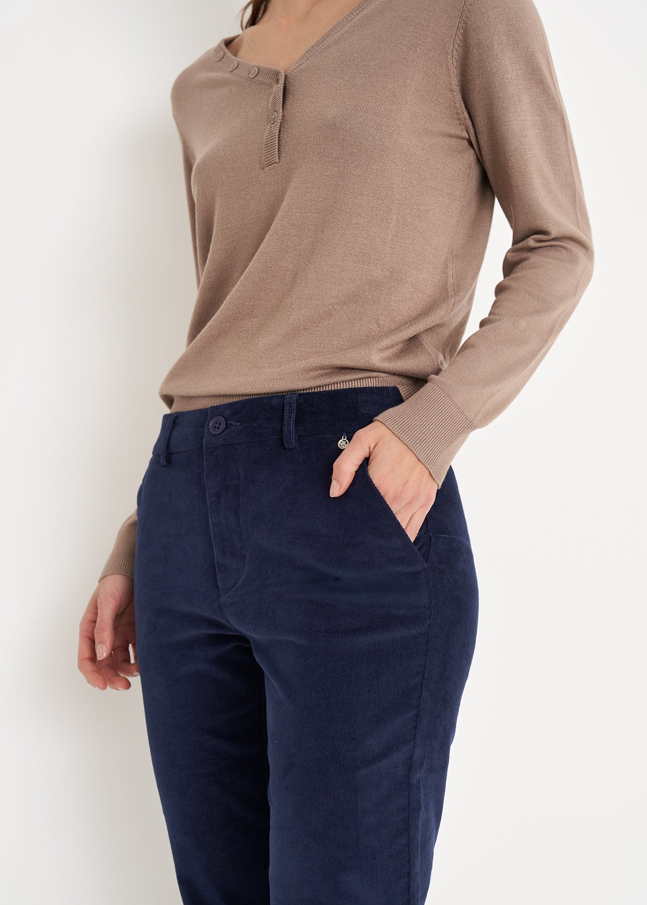 Pantalone Alicez in velluto di cotone