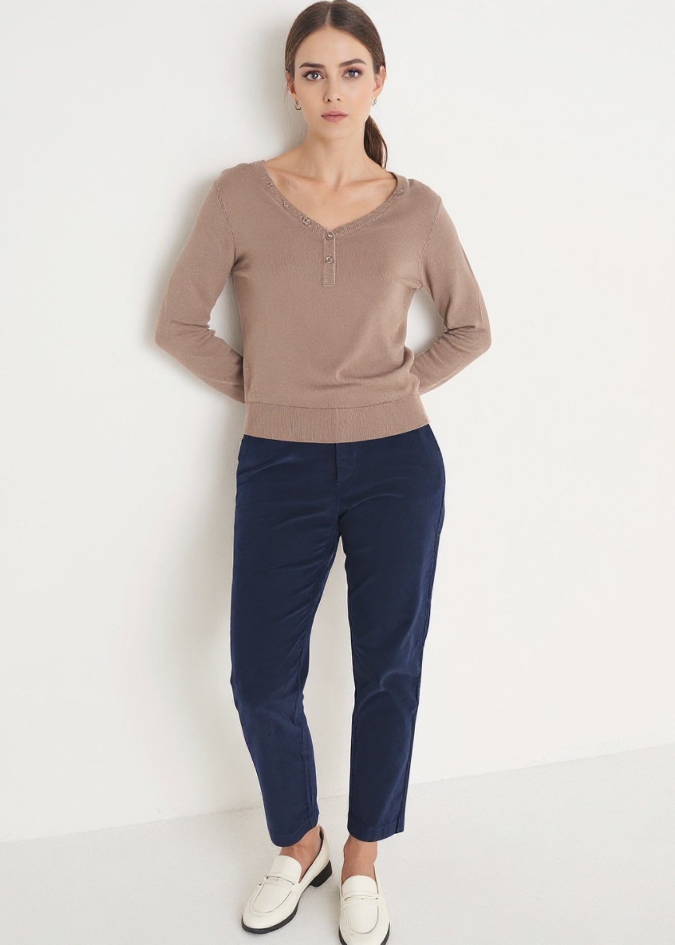 Pantalone Alicez in velluto di cotone