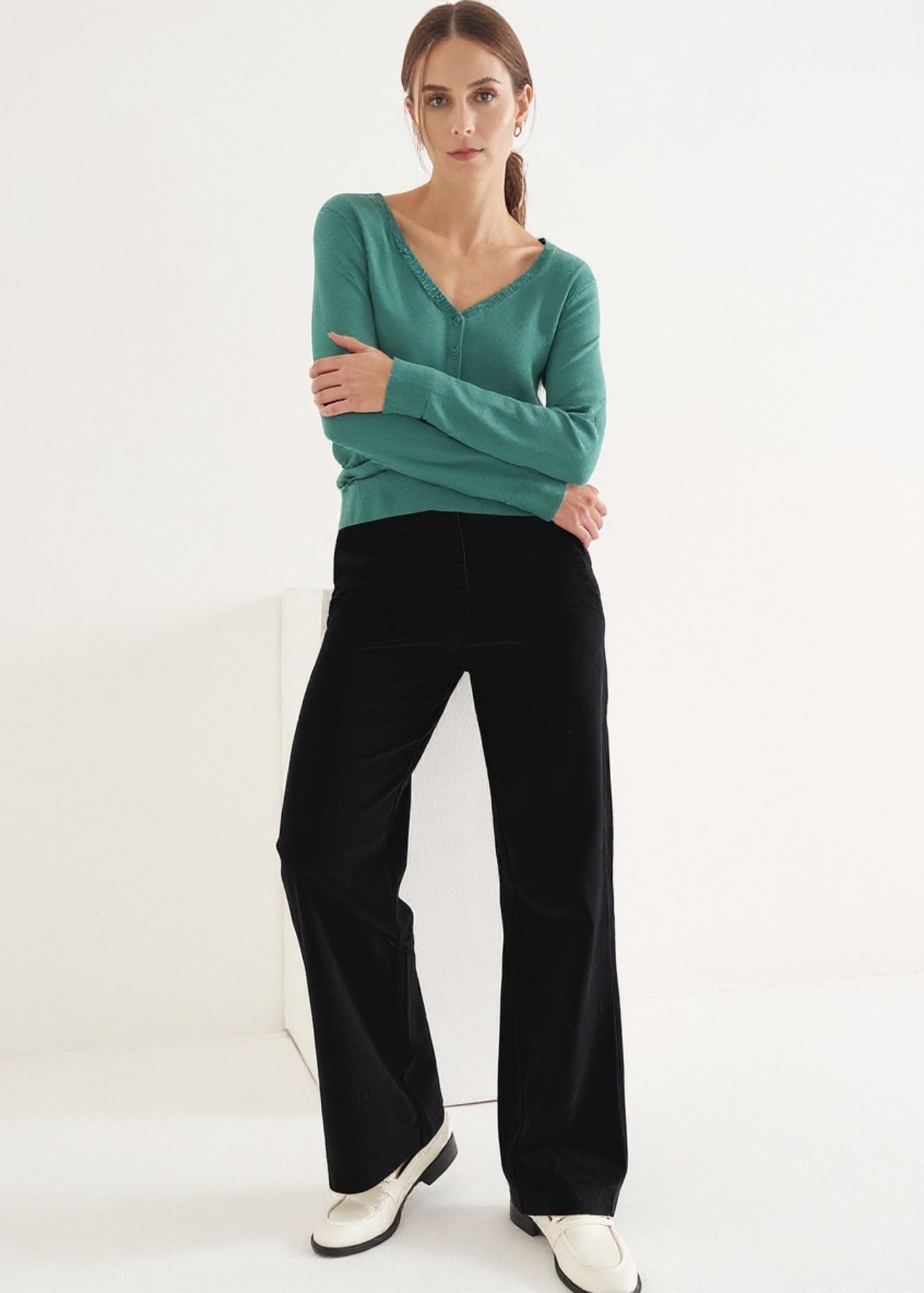 Pantalone Giorgia in velluto di cotone